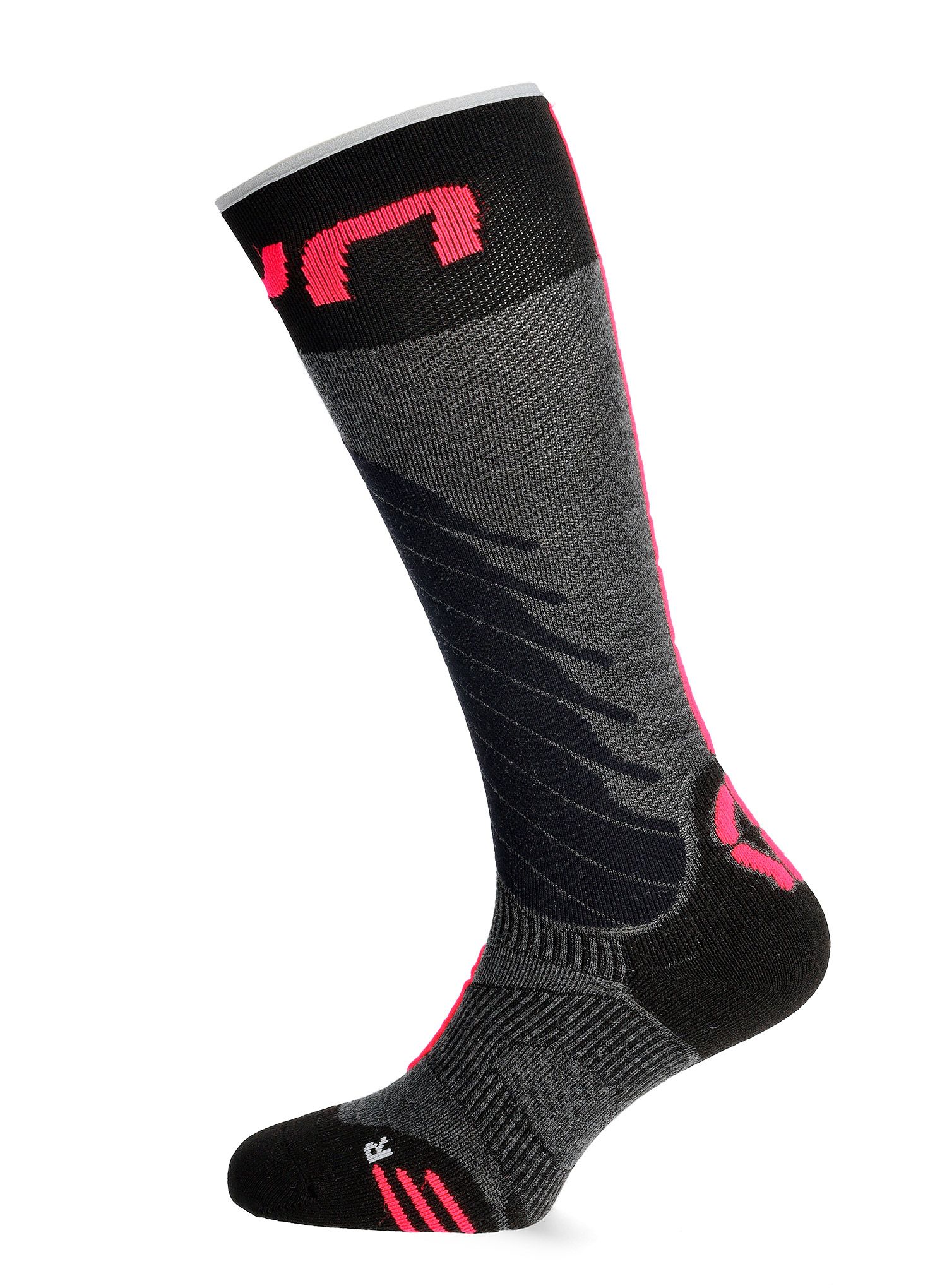 Ženske nogavice UYN Ski One Merino Socks - anthracite/pink
