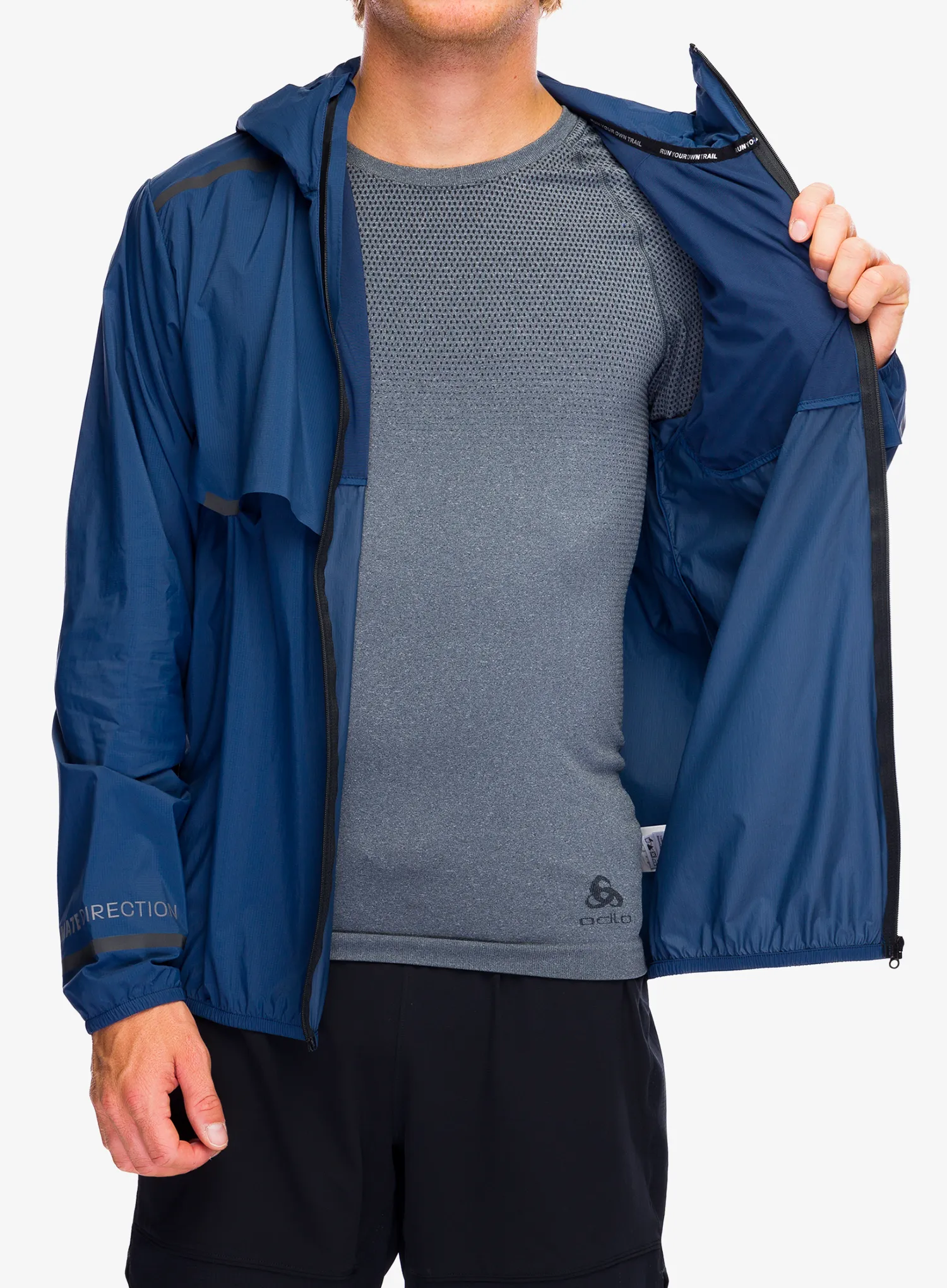 Vetrovka Ultimate Direction Aerolight Wind Jacket - navy