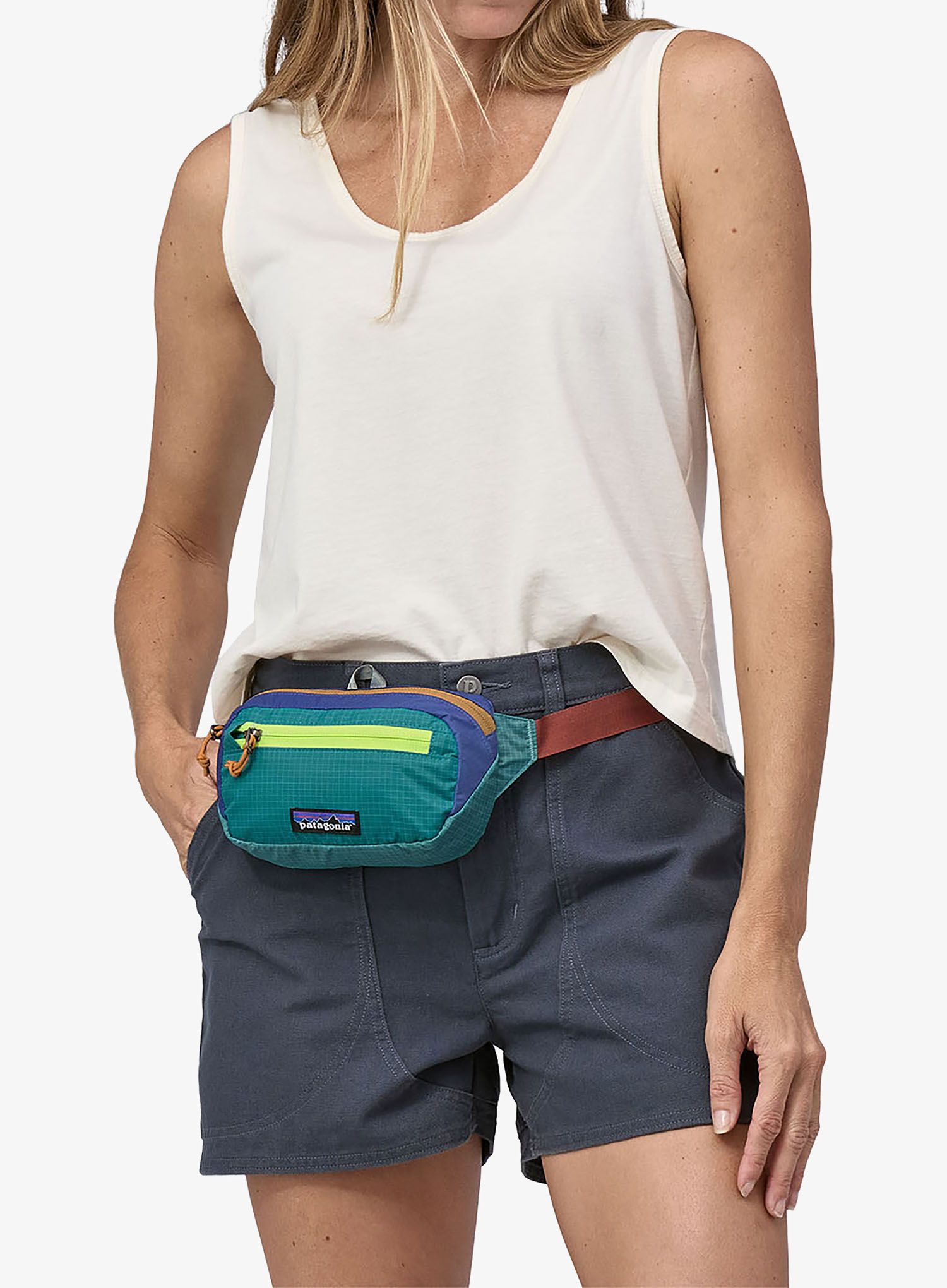 Torbica za okoli pasu Patagonia Ultralight Black Hole Mini Hip Pack - patchwork/blue