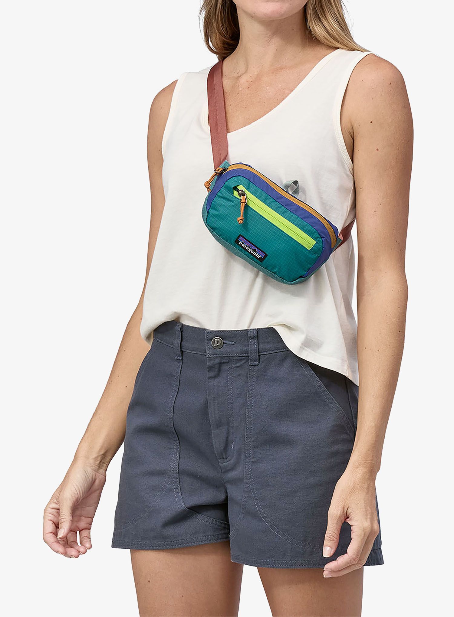 Torbica za okoli pasu Patagonia Ultralight Black Hole Mini Hip Pack - patchwork/blue