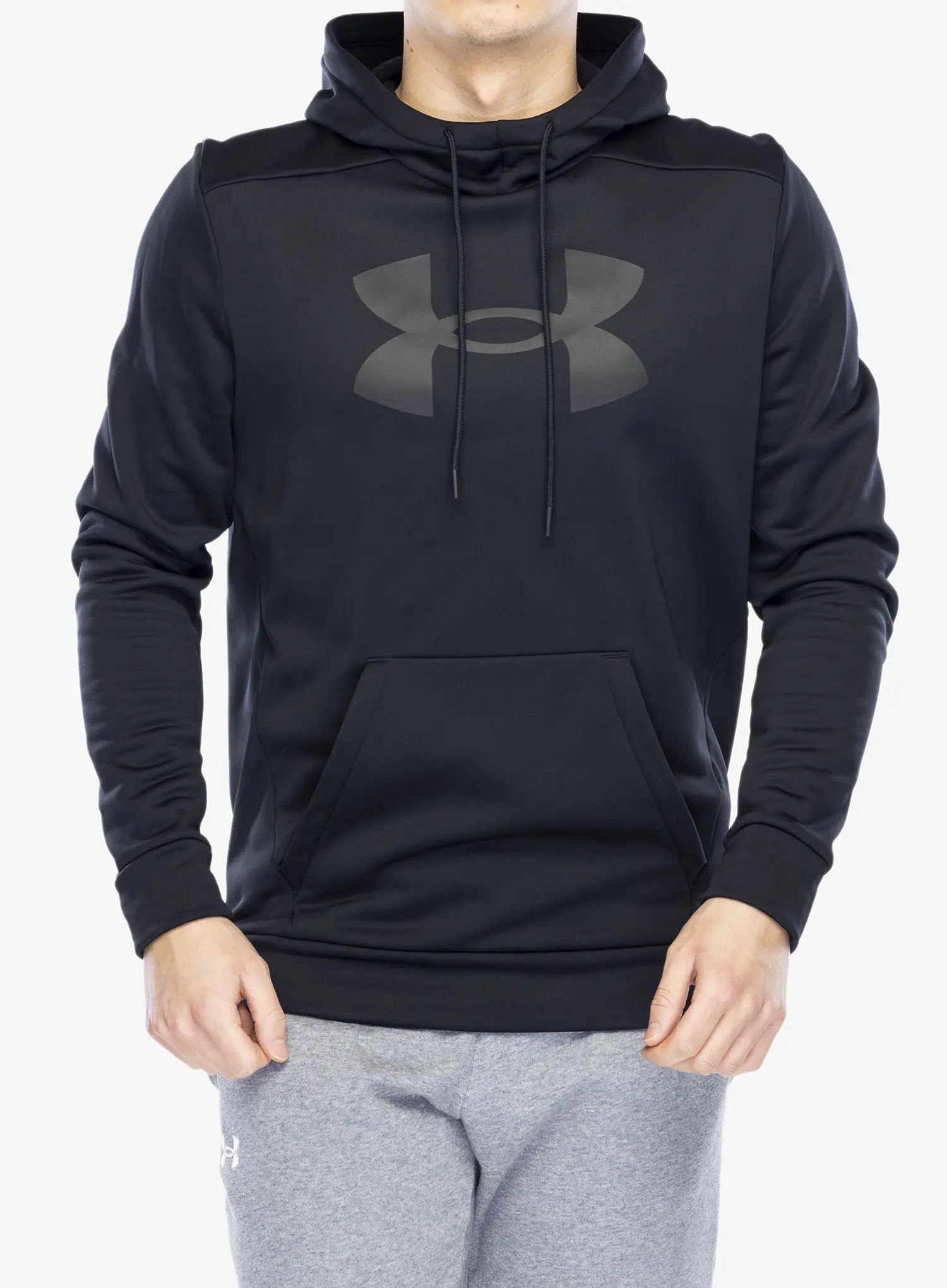 Jopica s kapuco Under Armour Armour Fleece Big Logo Hoodie - black/black