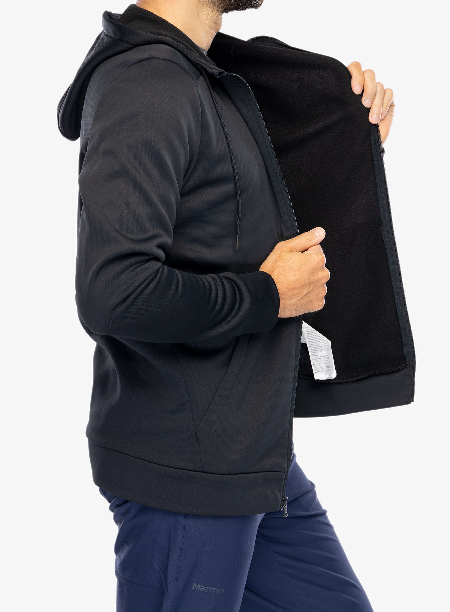 Moška jopica Under Armour Armour Fleece Full Zip Hoodie - black/black