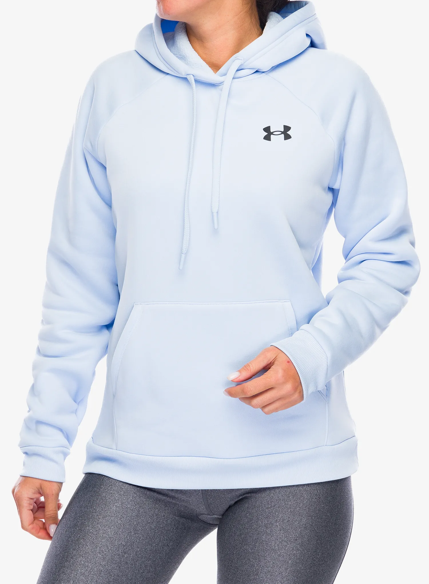 Ženska jopa s kapuco Under Armour Armour Fleece Hoodie - nimbus blue/black