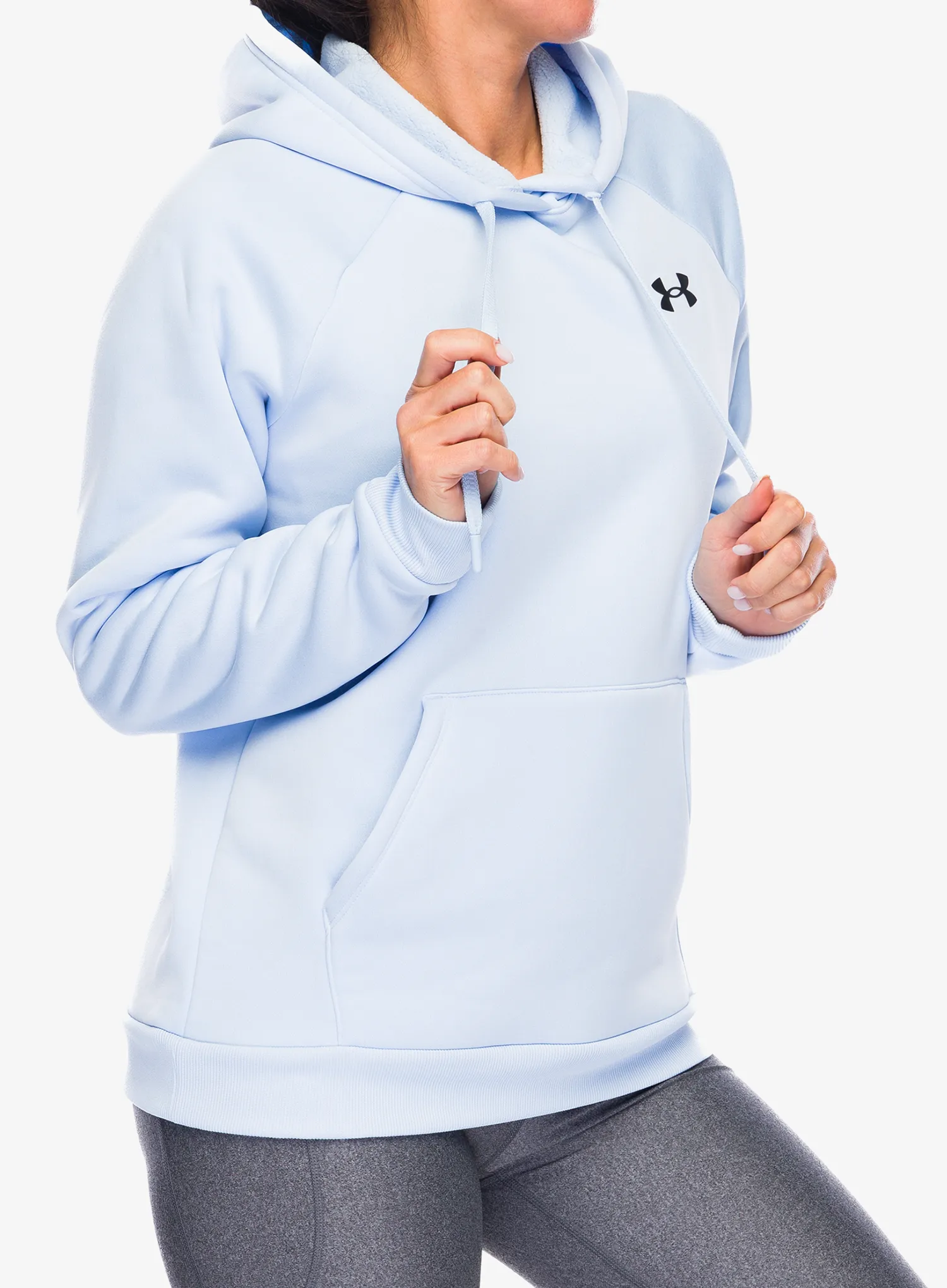 Ženska jopa s kapuco Under Armour Armour Fleece Hoodie - nimbus blue/black