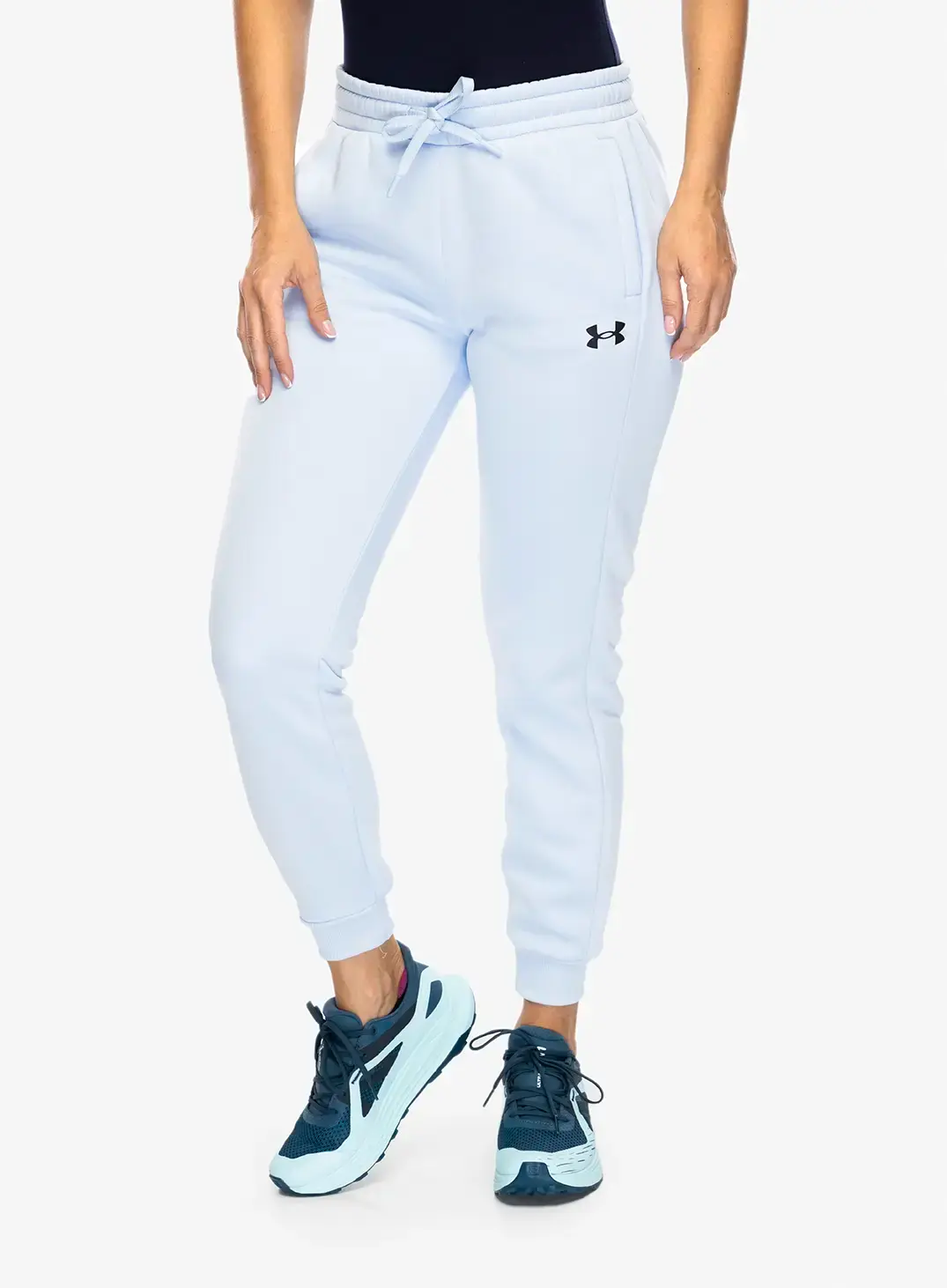 Ženske hlače Under Armour Armour Fleece Joggers - nimbus blue/black