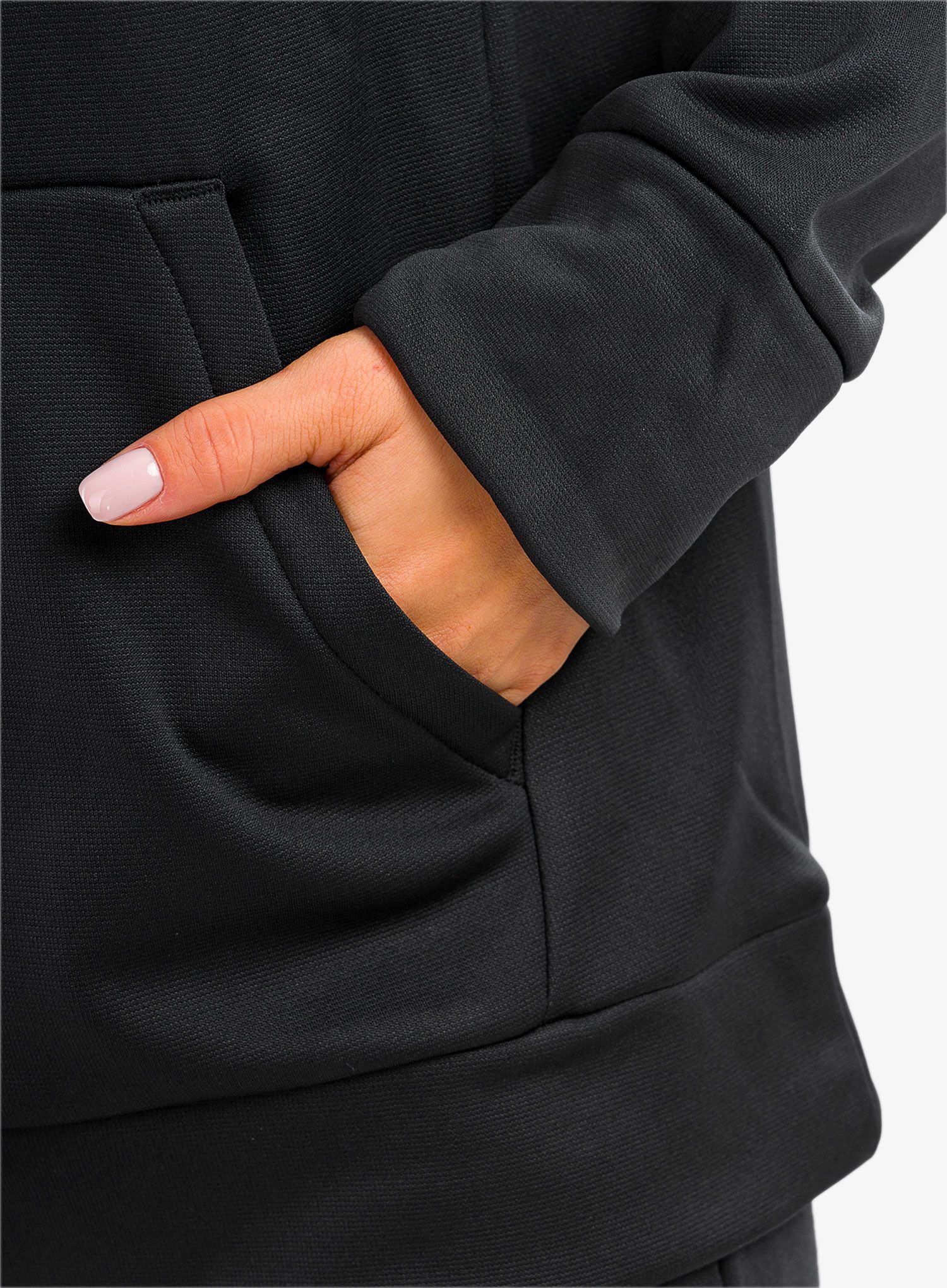 Ženska jopica Under Armour Armour Fleece LC Hoodie - black/black