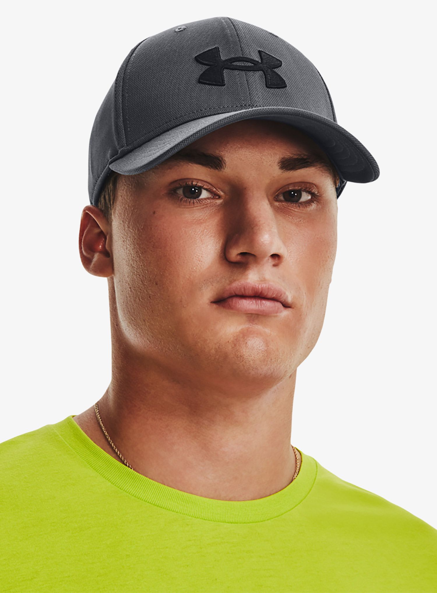 Moška kapa s šiltom Under Armour Blitzing Adjustable Cap - pitch gray/black