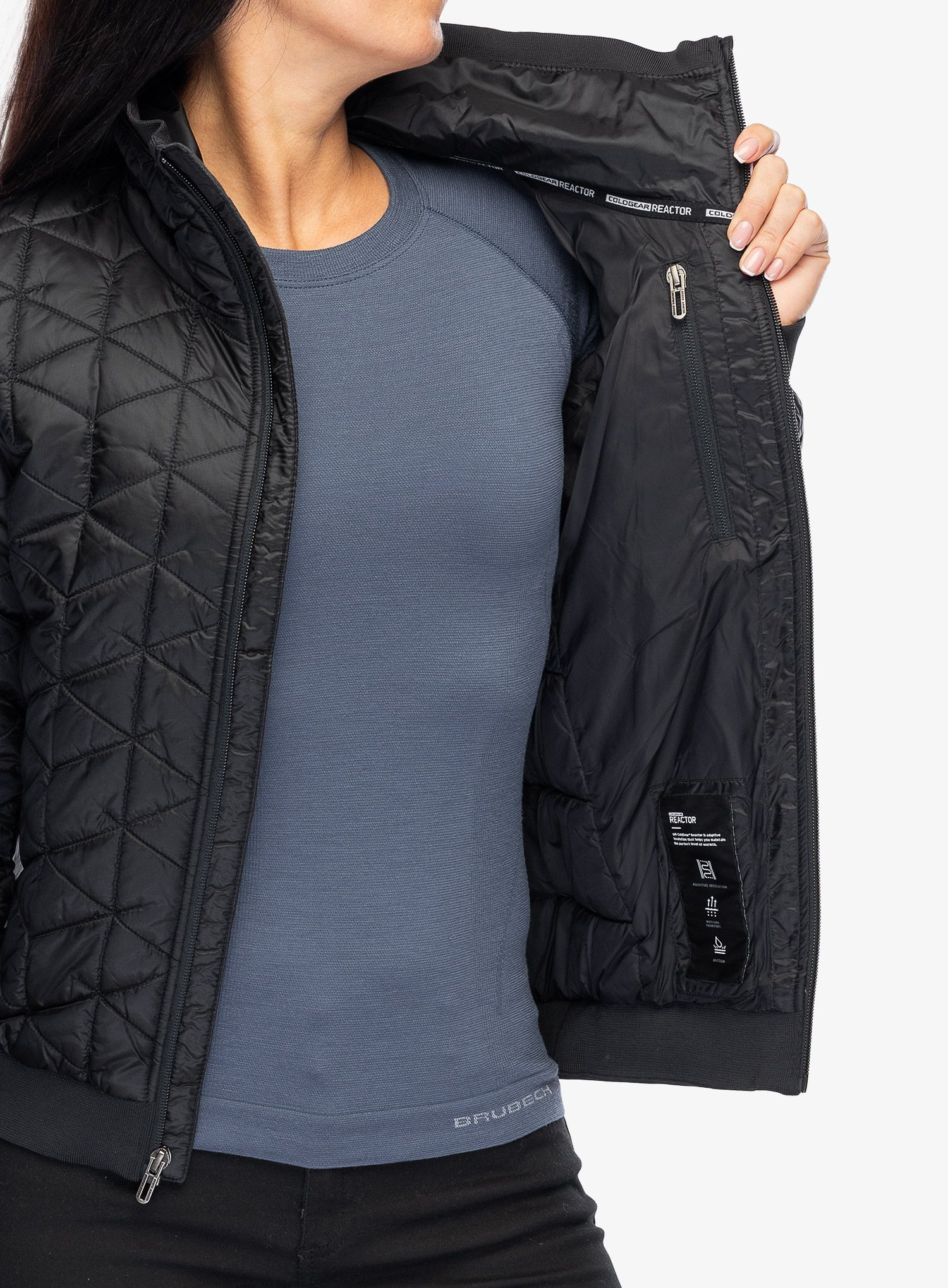 Sintetična jakna Under Armour CG Reactor Jacket - black/jet gray