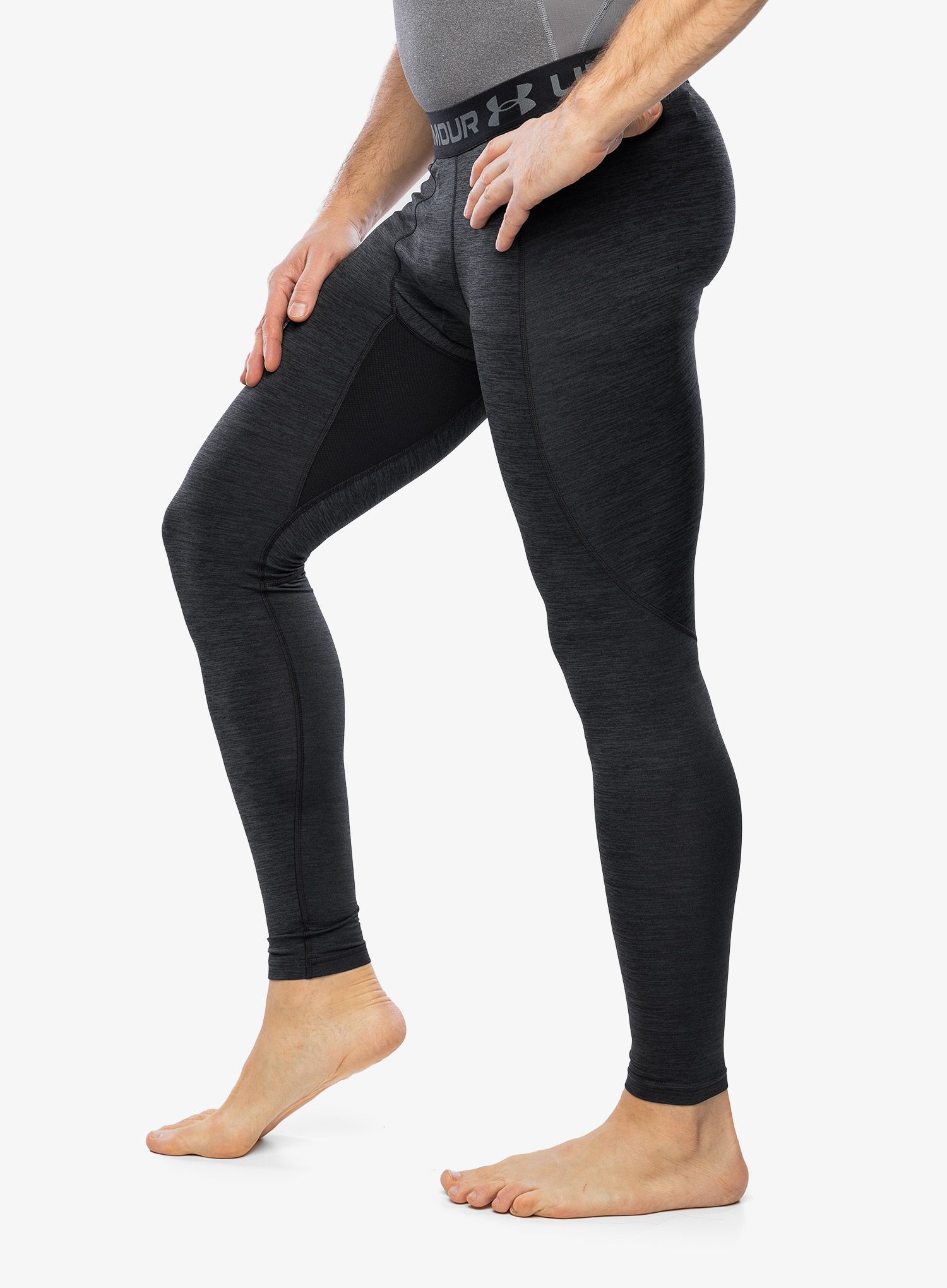 Termo pajkice Under Armour ColdGear Twist Leggings - black/pitch gray