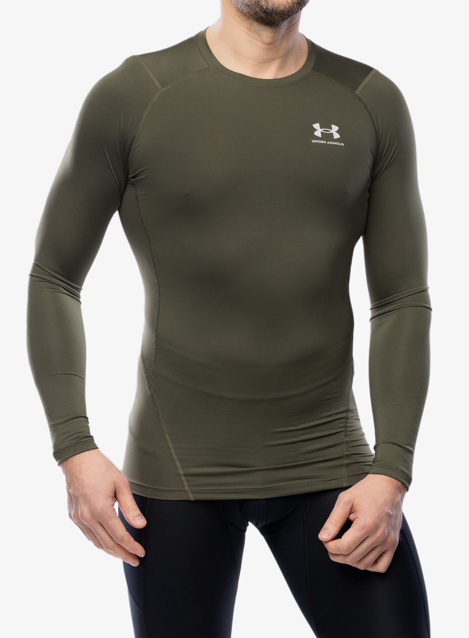 Jopica Under Armour HG Armour Comp LS - marine od green/white