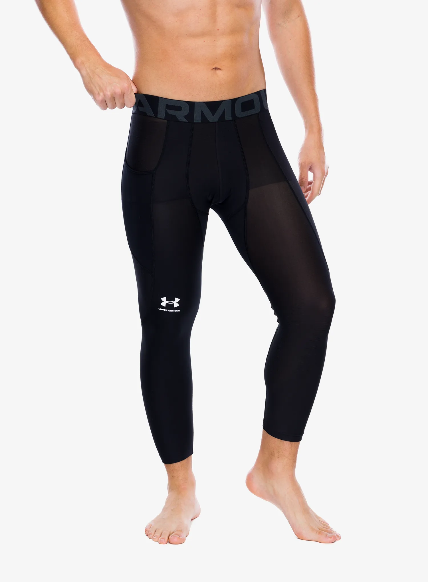 Gamaše Under Armour HeatGear 3/4 Leggings - black/white