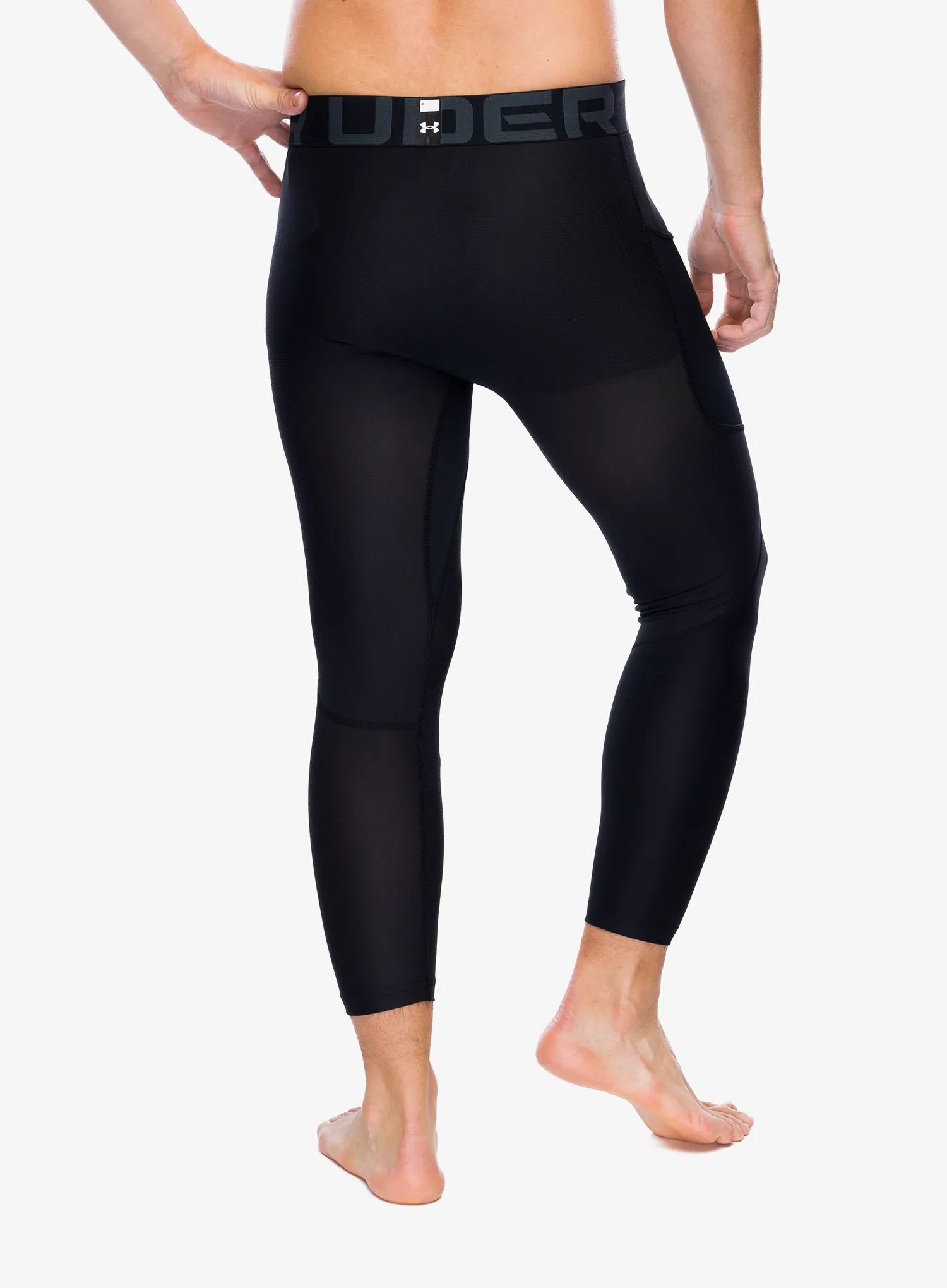 Gamaše Under Armour HeatGear 3/4 Leggings - black/white