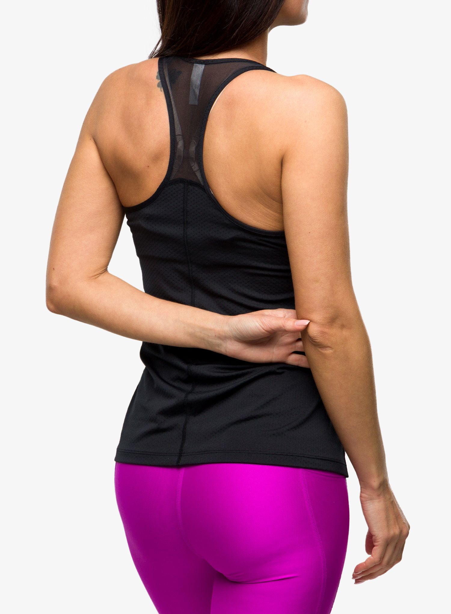 Ženski top Under Armour Heat Gear Armour Racer Tank - black/metallic silver