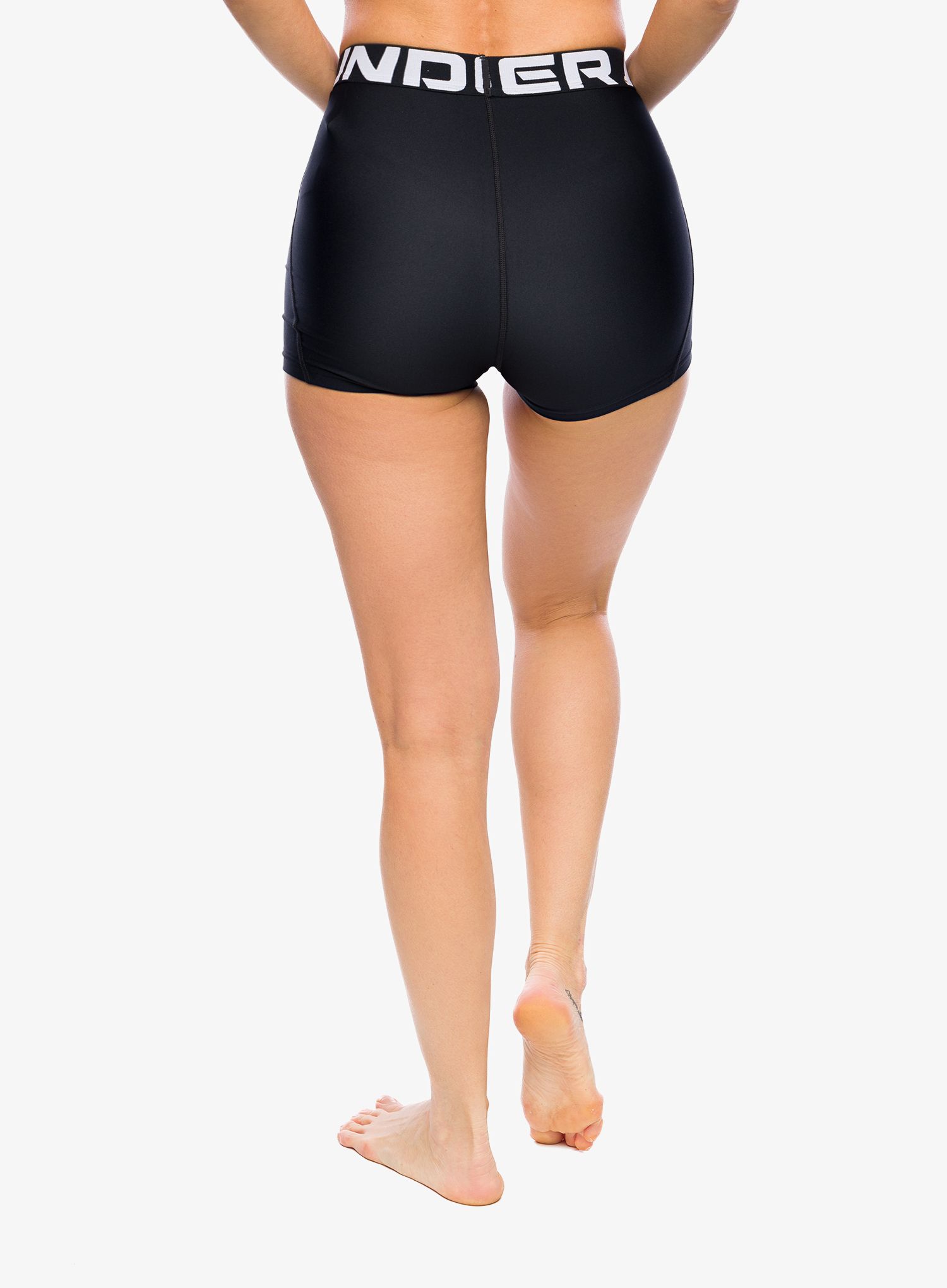 Ženske športne kratke hlače Under Armour HeatGear Authentics Shorty - black/white