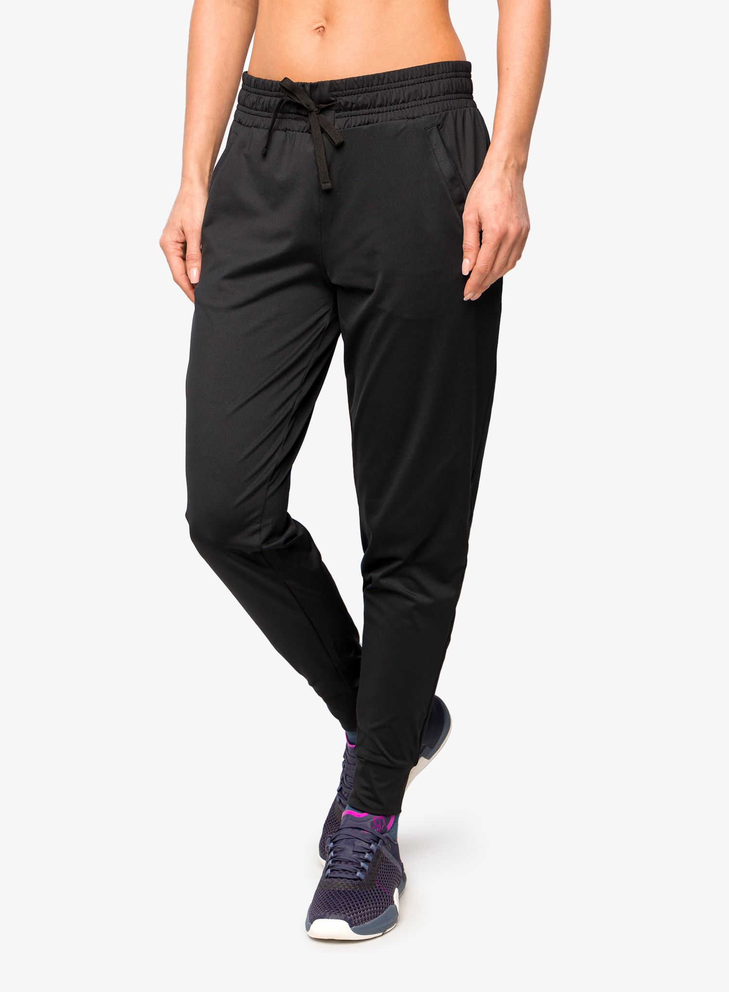 Ženske hlače Under Armour HeatGear Pants - black/jet gray