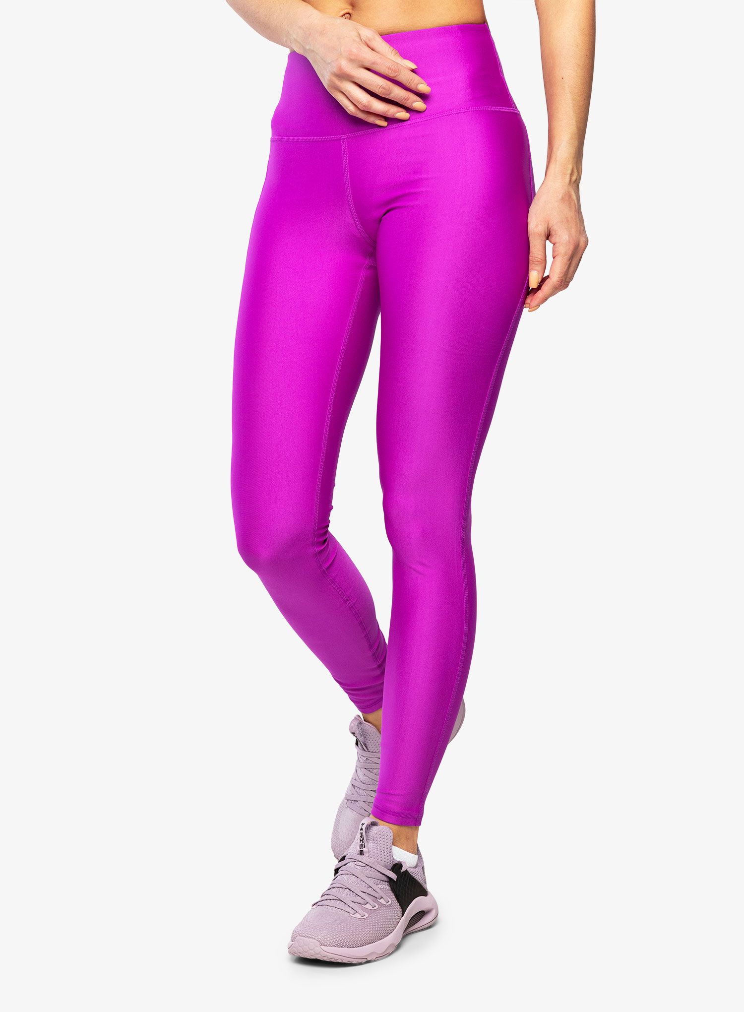 Ženske tekaške pajkice Under Armour Armour HiRise Leg - strobe/tempered steel