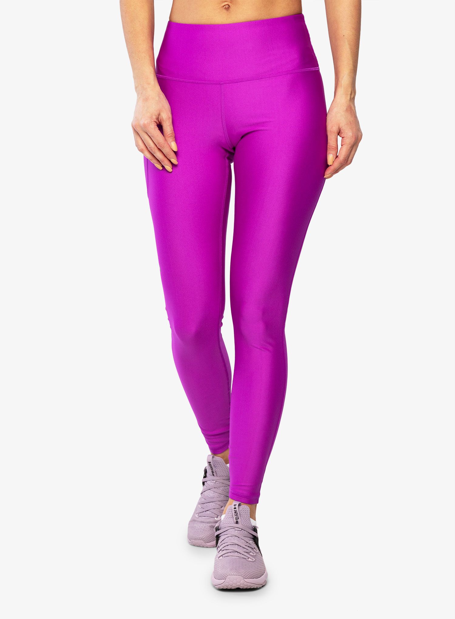Ženske tekaške pajkice Under Armour Armour HiRise Leg - strobe/tempered steel