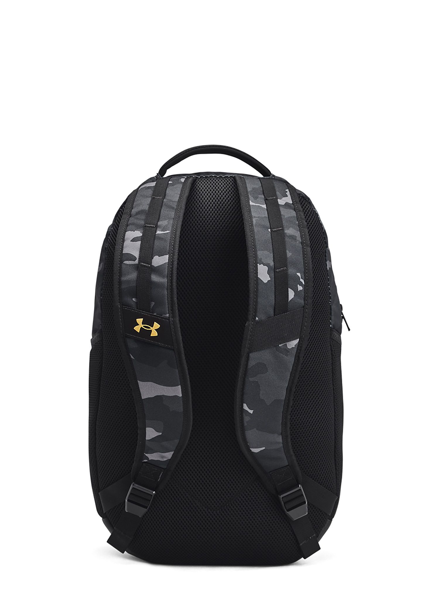 Nahrbtnik za prenosnik Under Armour Hustle 6.0 Backpack - black/black/metallic gold