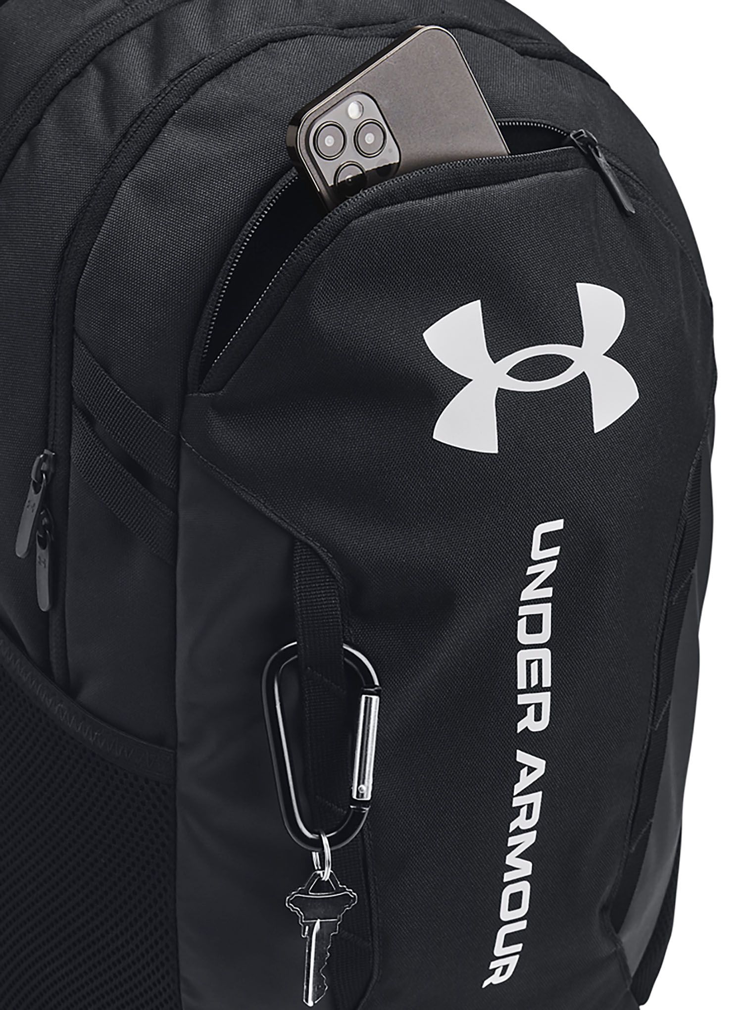 Nahrbtnik za prenosnik Under Armour Hustle 6.0 Backpack - black/black/white