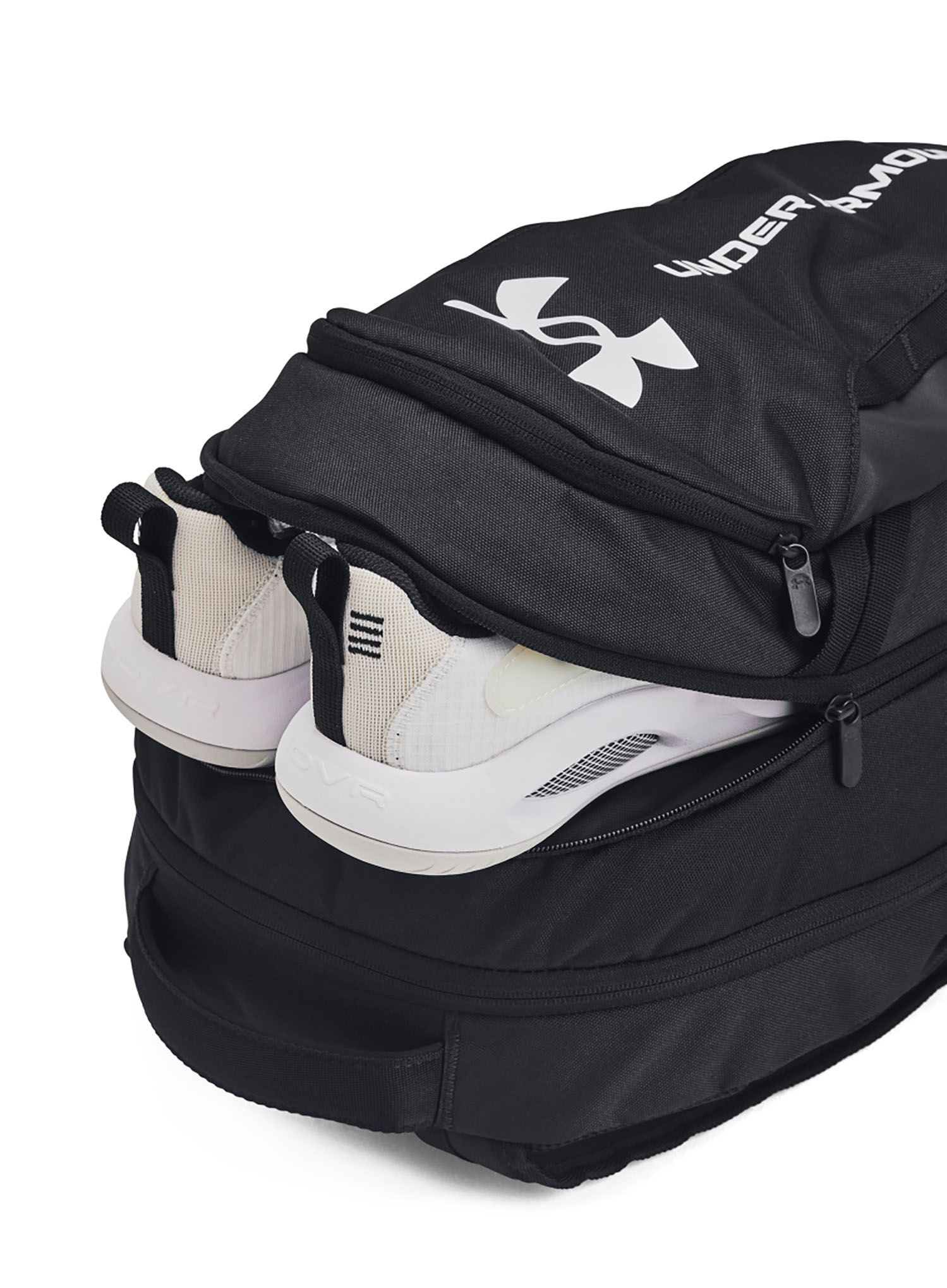 Nahrbtnik za prenosnik Under Armour Hustle 6.0 Backpack - black/black/white
