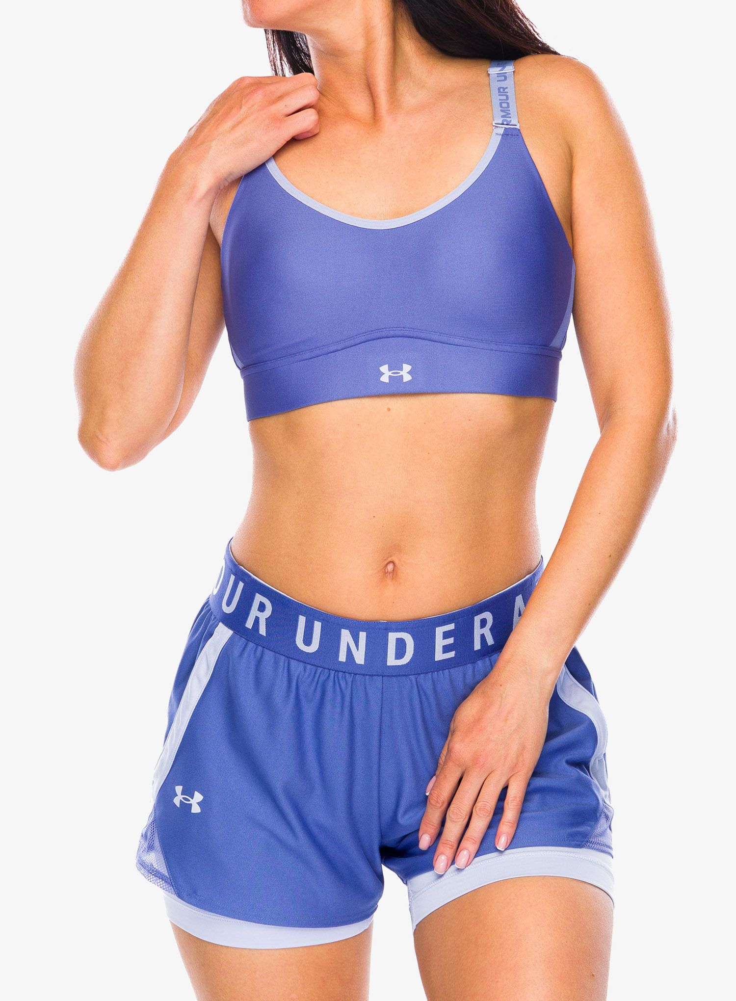 Športni nedrček Under Armour Infinity 2.0 Mid Sports Bra - starlight/celeste