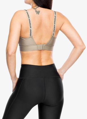 Športni nedrček Under Armour Infinity 2.0 Mid Sports Bra - taupe dusk/black