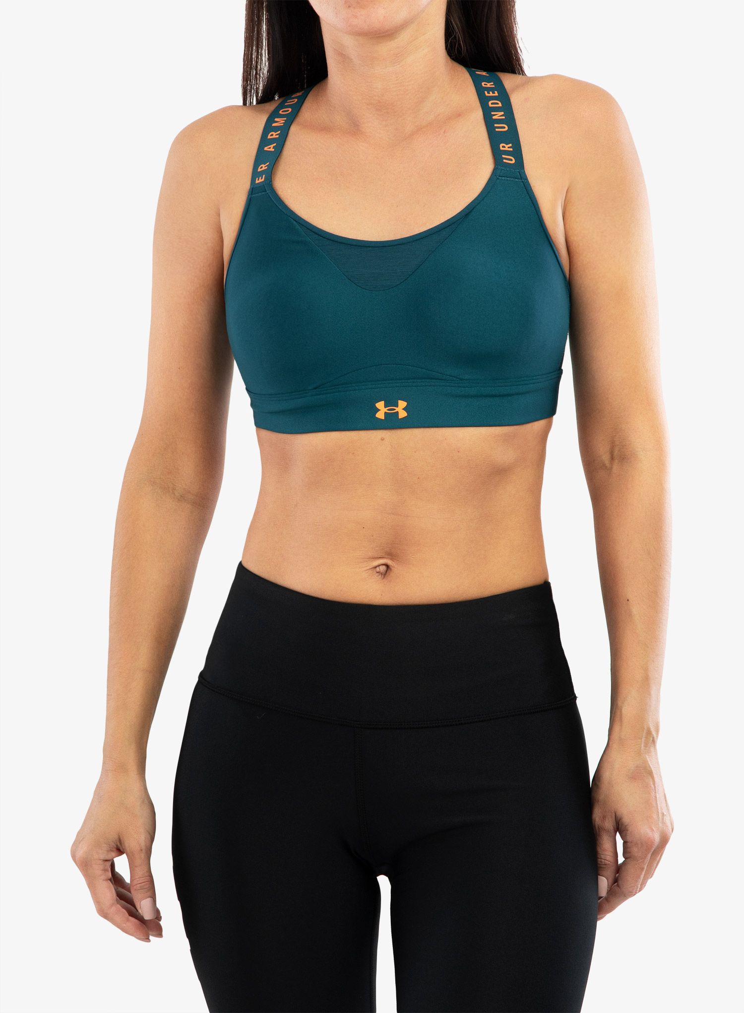 Športni nedrček Under Armour Infinity High Sports Bra - tourmaline teal/sunset