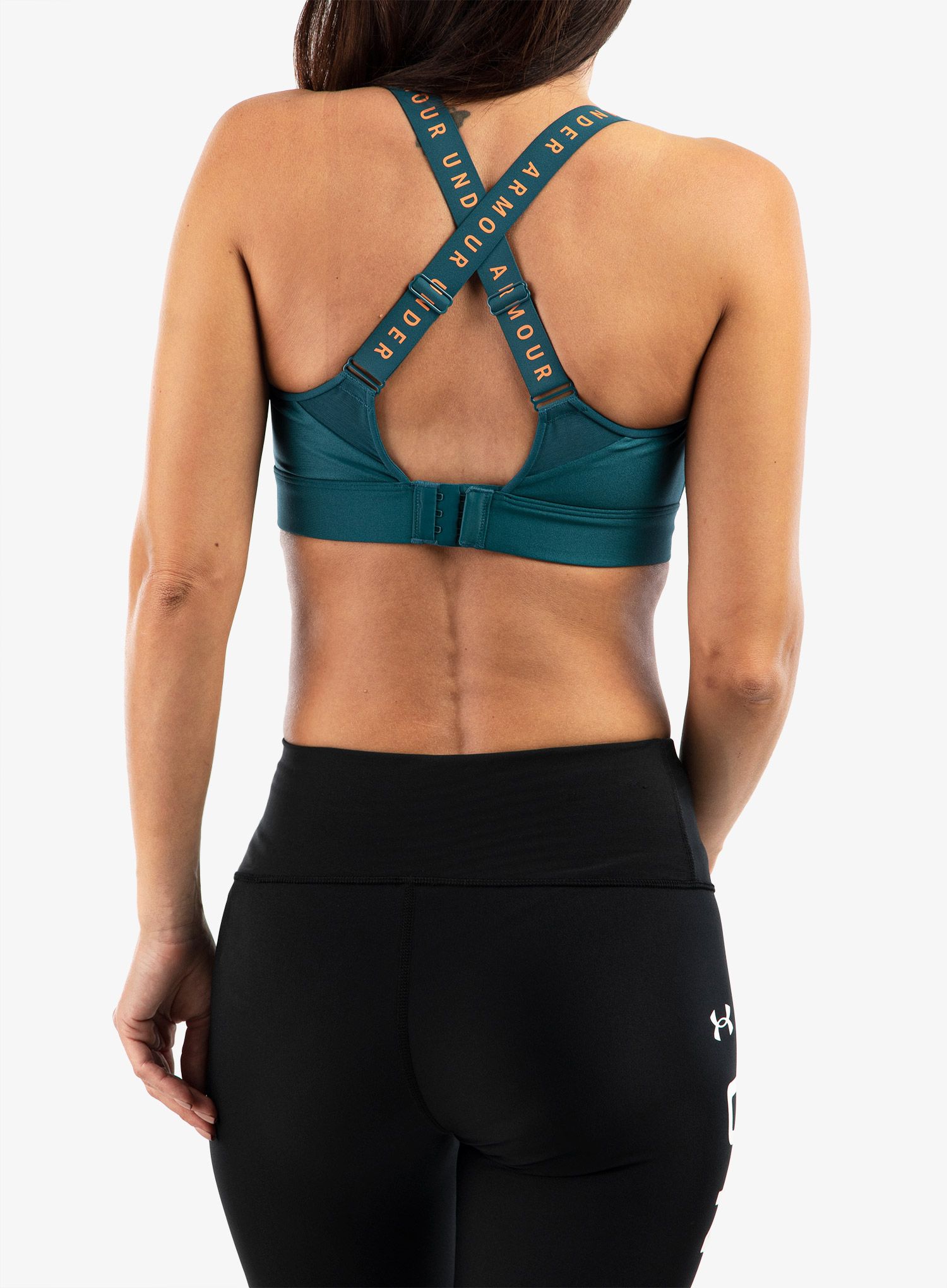 Športni nedrček Under Armour Infinity High Sports Bra - tourmaline teal/sunset