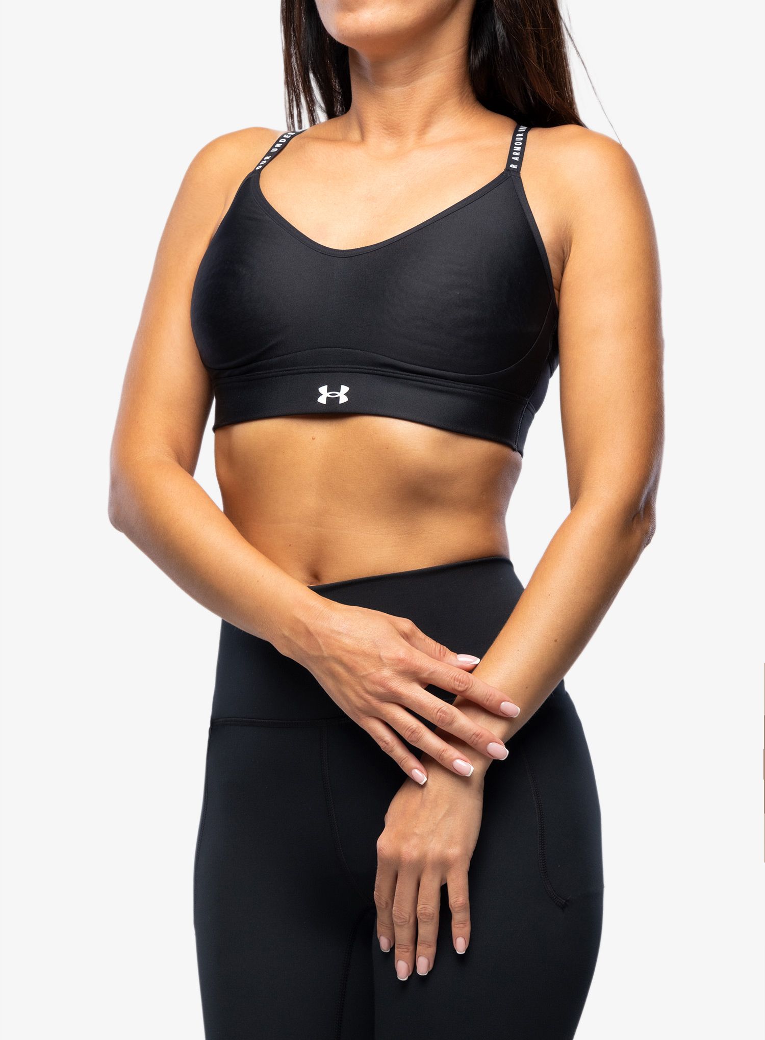 Športni nedrček Under Armour Infinity Low Covered Sports Bra - black/white