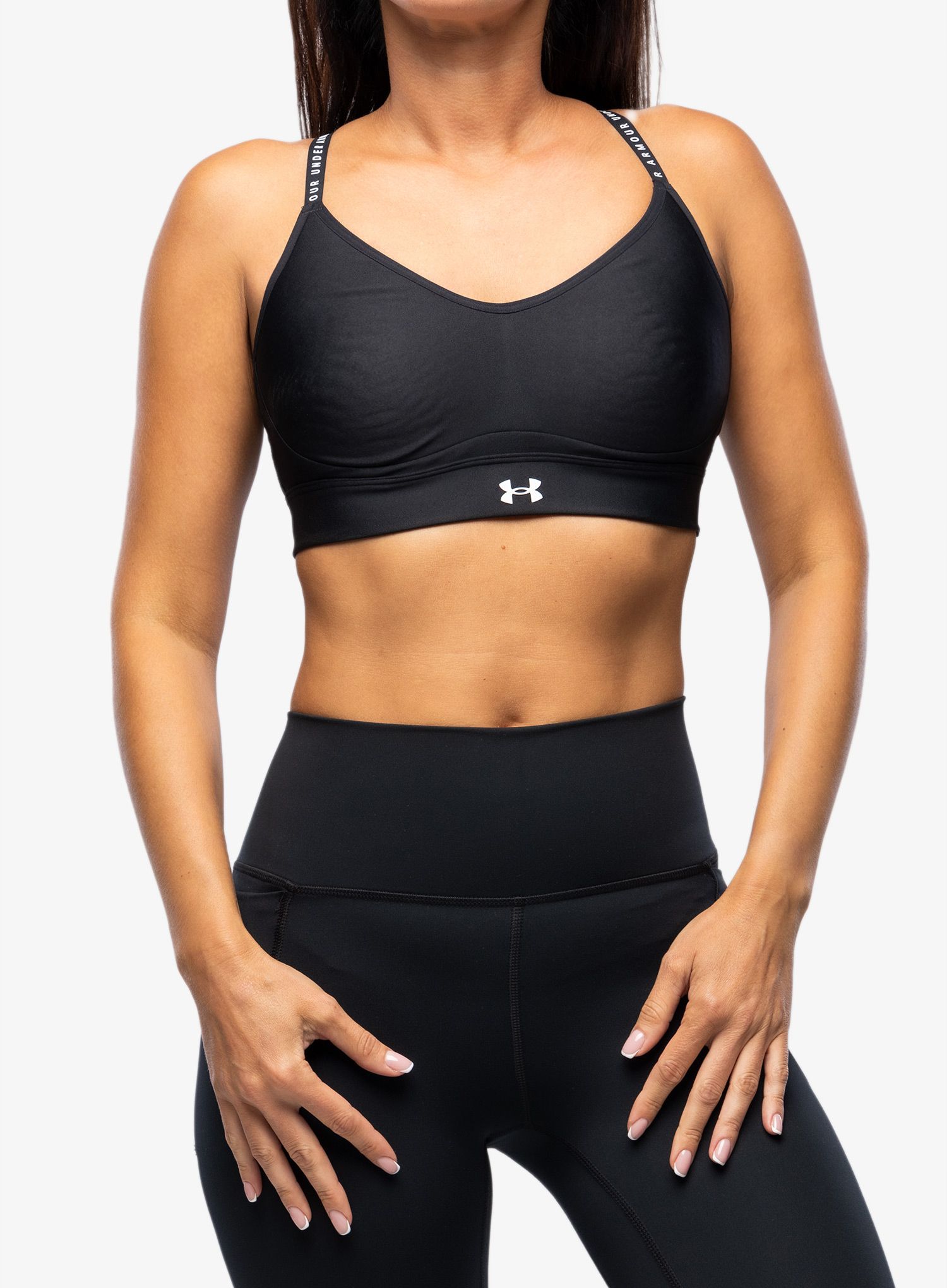 Športni nedrček Under Armour Infinity Low Covered Sports Bra - black/white