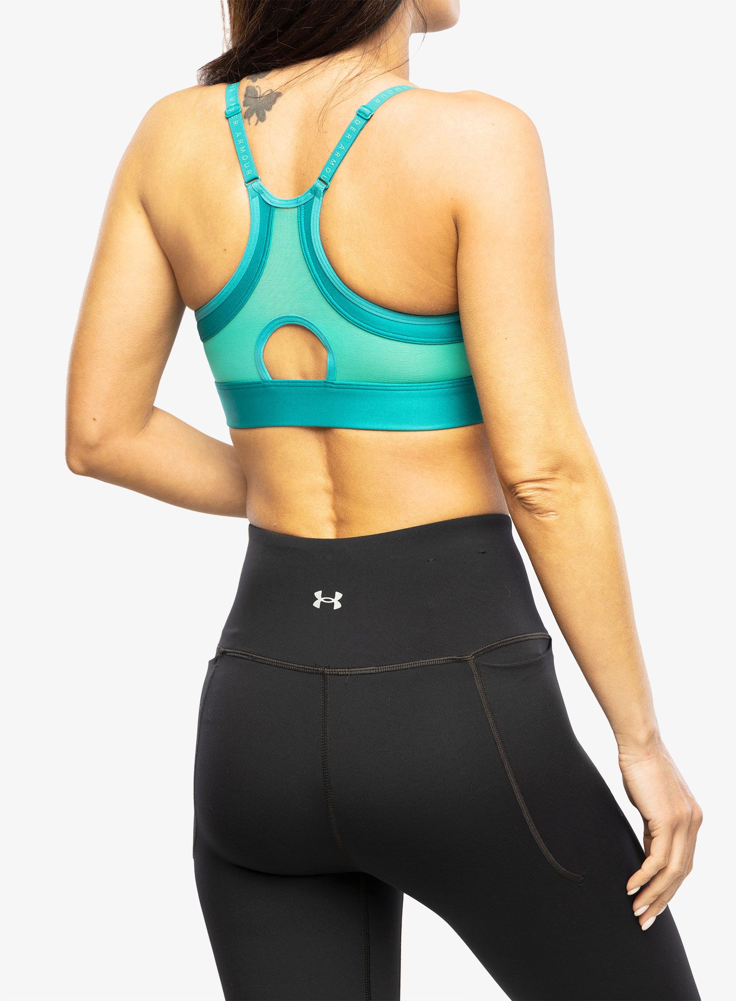 Športni nedrček Under Armour Infinity Low Covered Sports Bra - coastal teal/birdie green