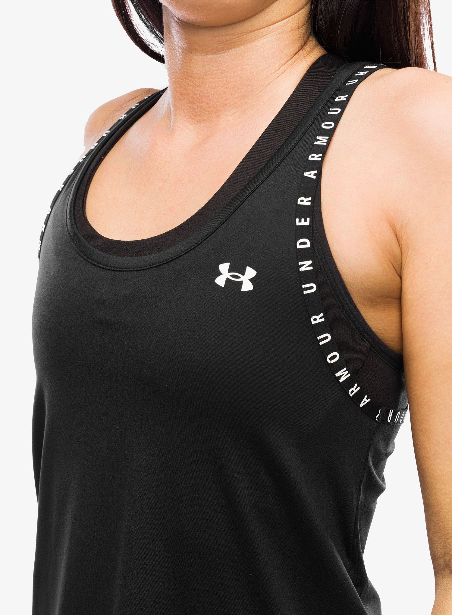 Ženska majica Under Armour Knockout Tank - black/black/white