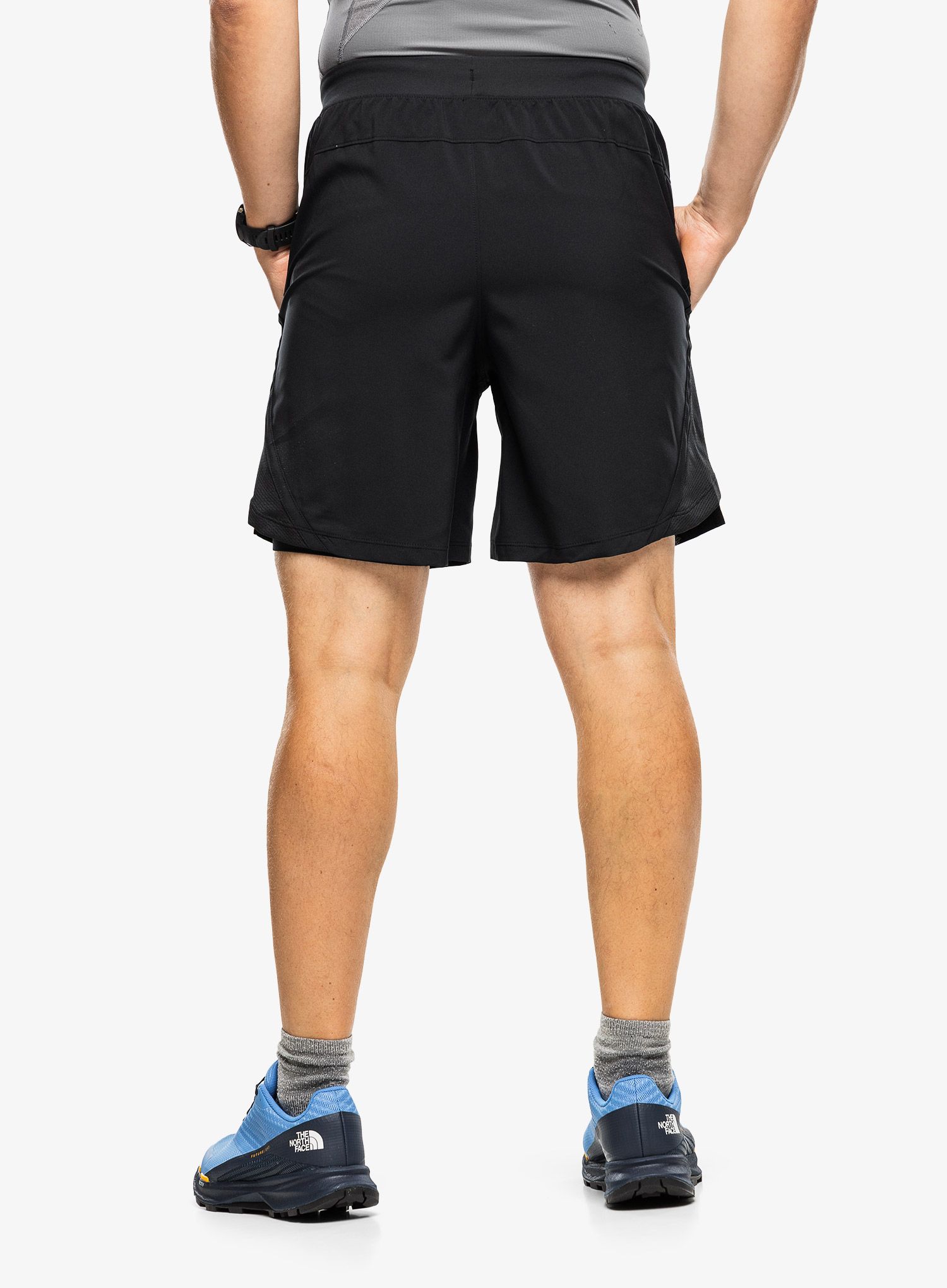Tekaške kratke hlače Under Armour Launch 2in1 7in Shorts - black/black/refective