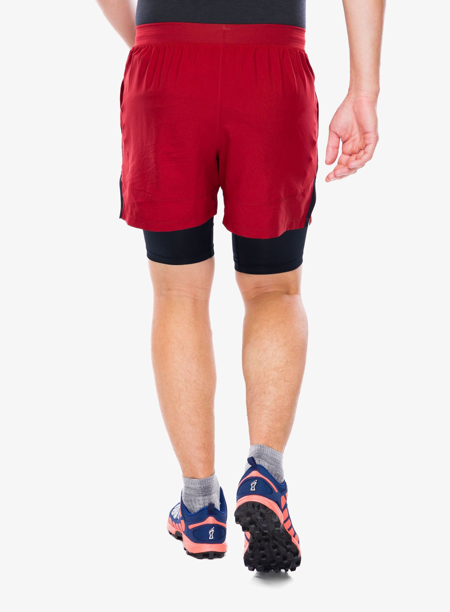 Tekaške kratke hlače Under Armour Launch 5 inch 2-in-1 Short - earthen orange/black/reflectiv