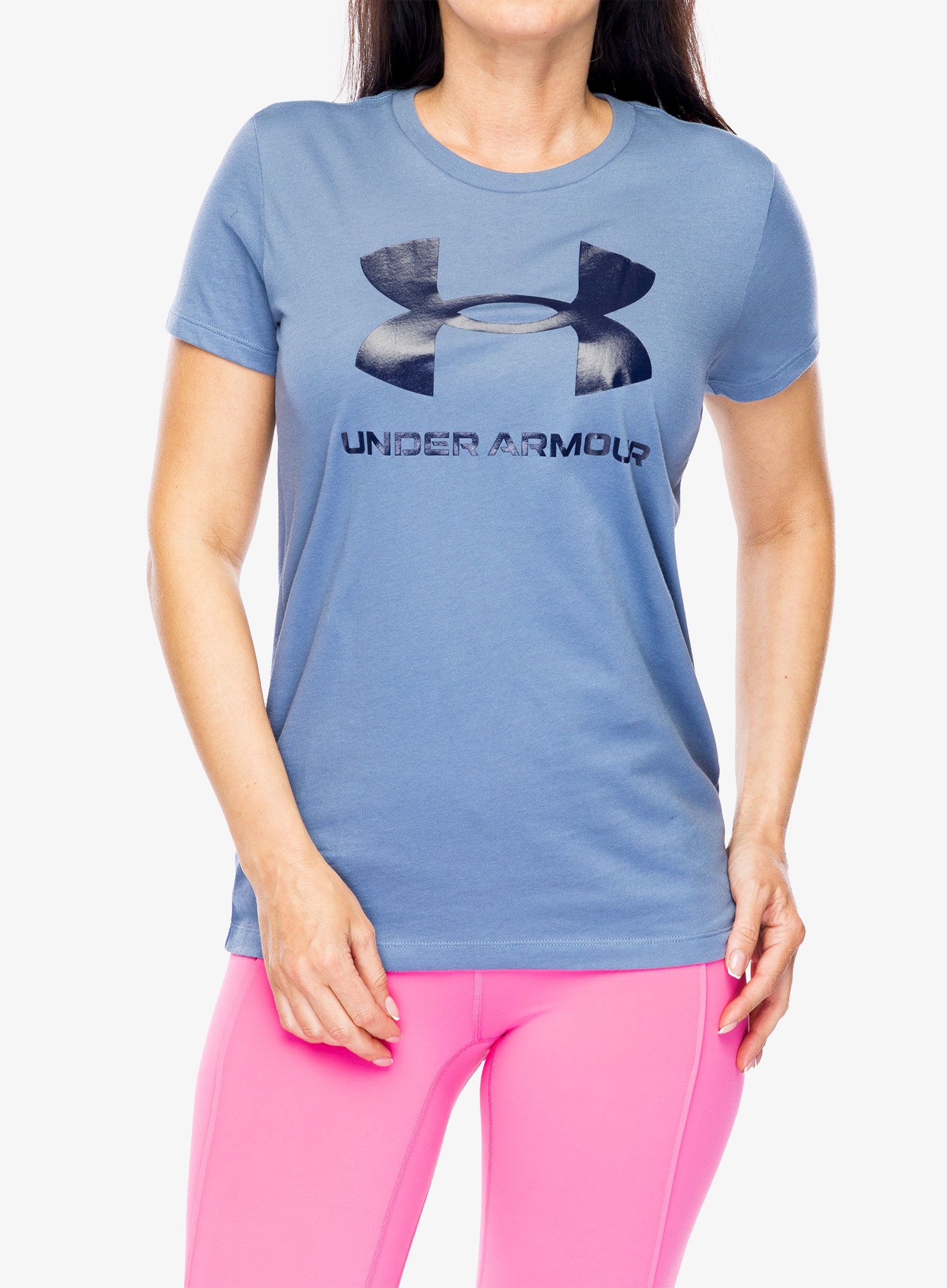 Ženska majica Under Armour Live Sportstyle Graphic SSC - mineral blue/midnight navy