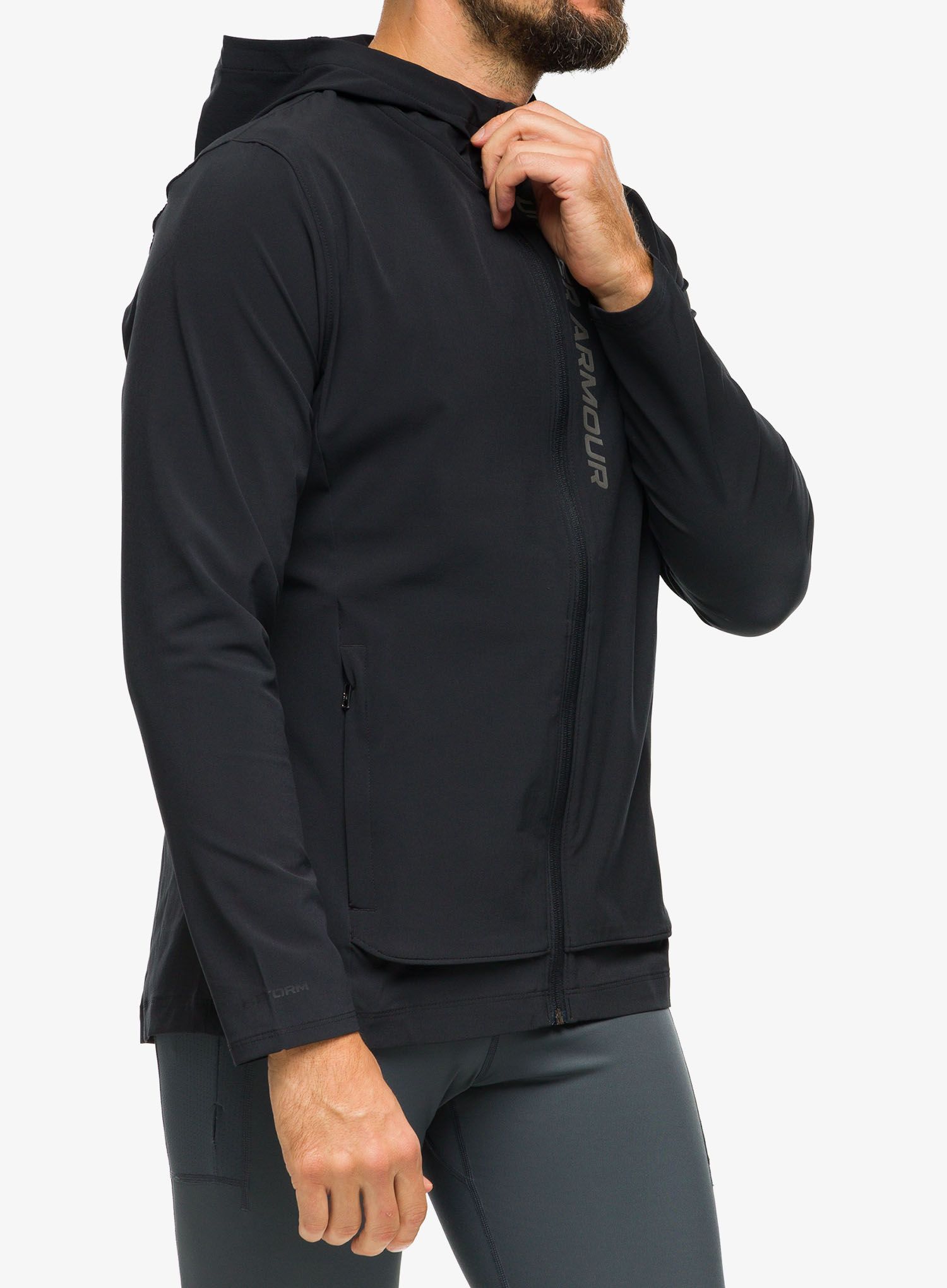 Jakna za tek Under Armour OutRun The Storm Jacket - black/jet gray/reflective