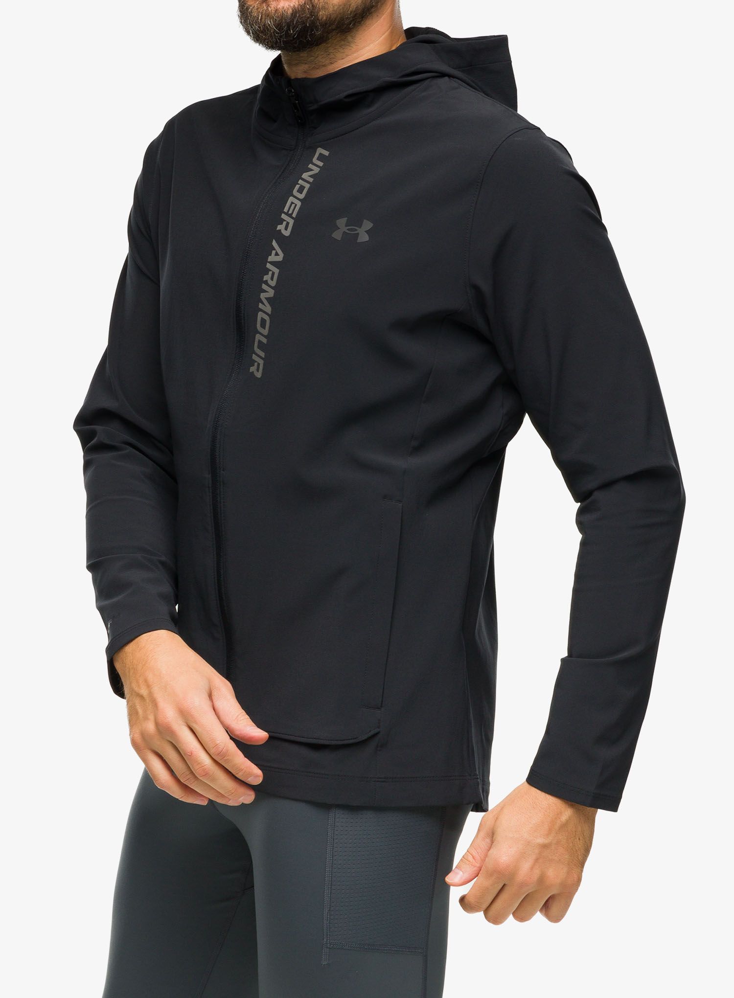 Jakna za tek Under Armour OutRun The Storm Jacket - black/jet gray/reflective