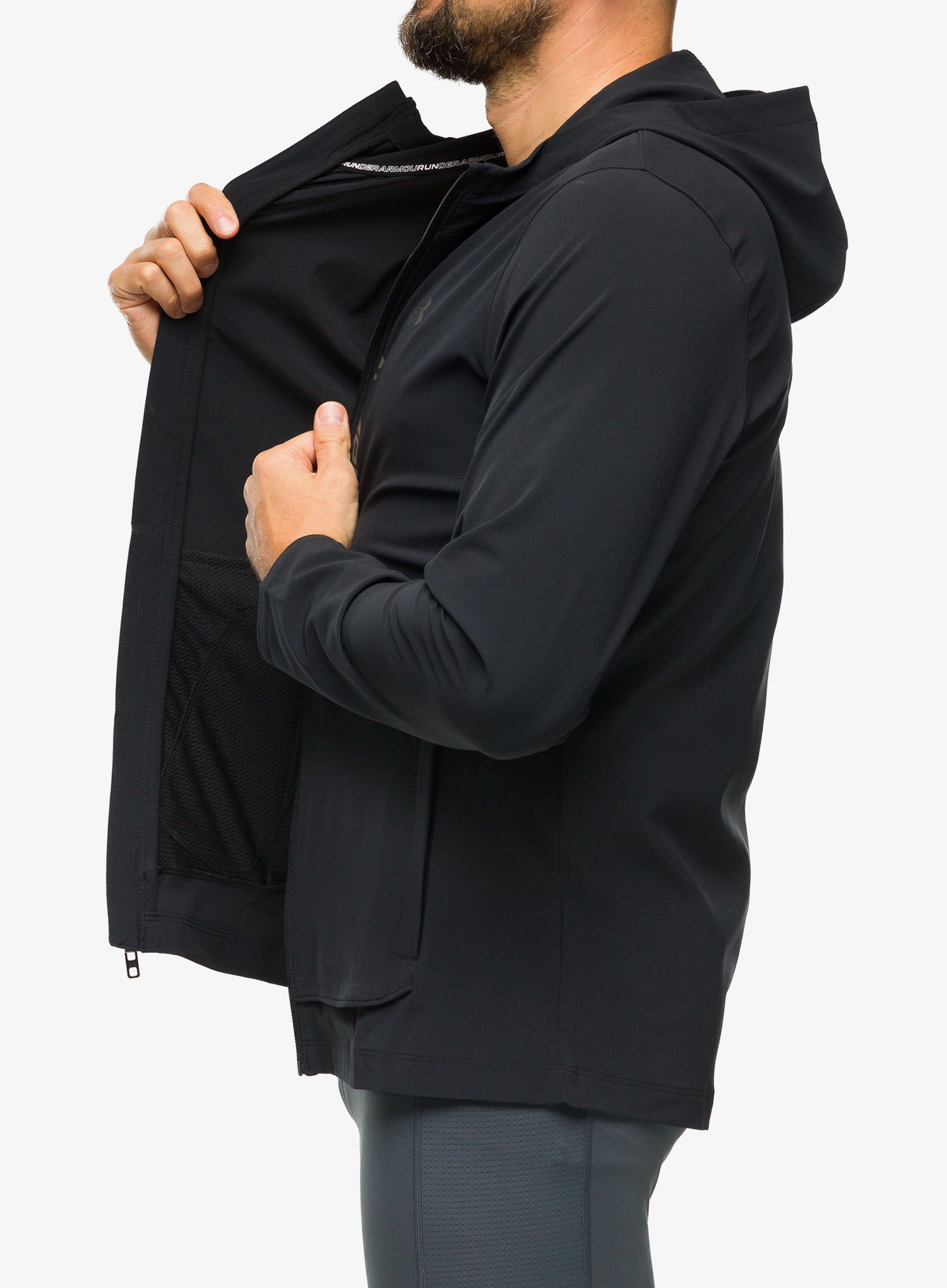Jakna za tek Under Armour OutRun The Storm Jacket - black/jet gray/reflective