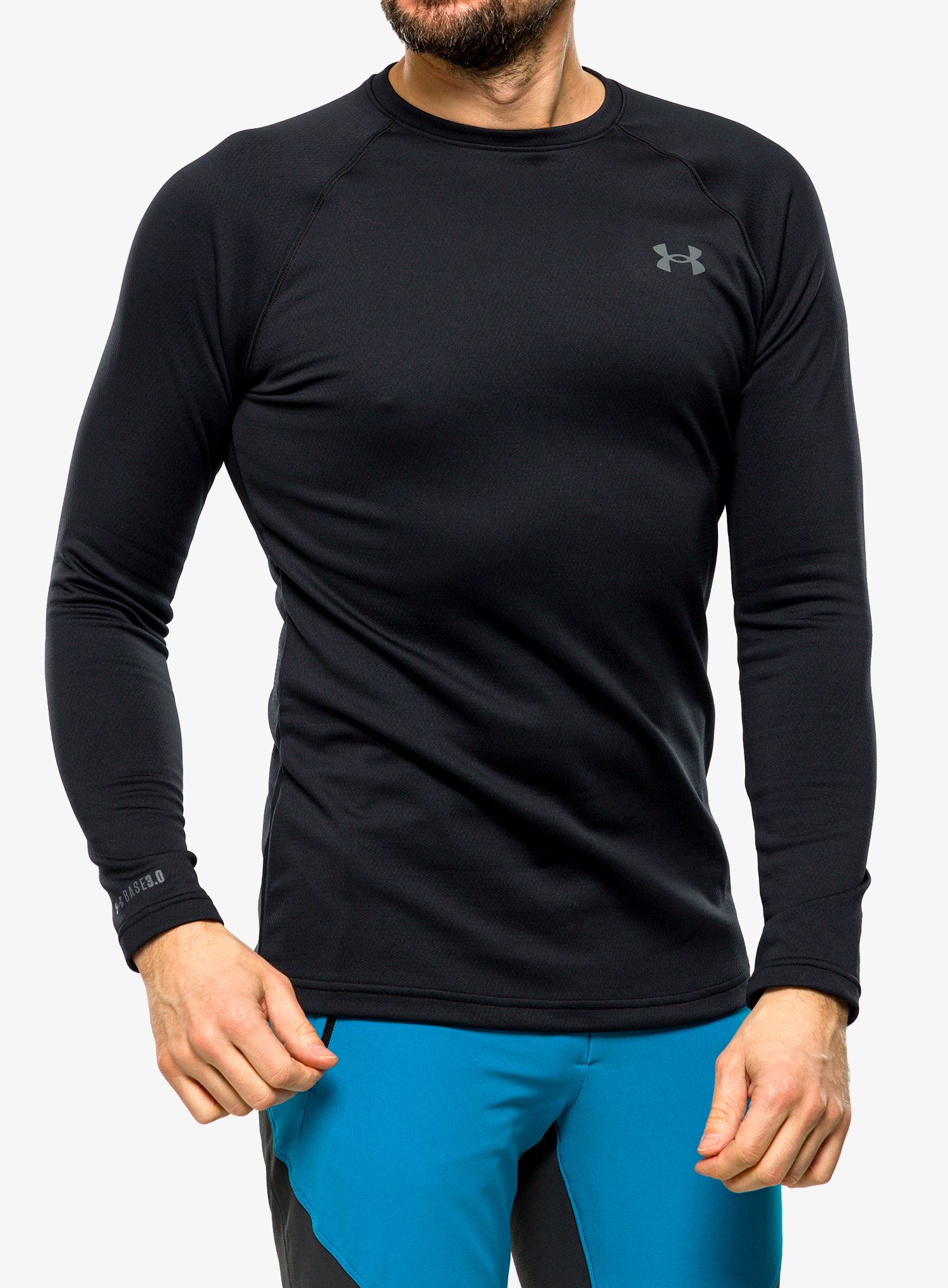 Termo flis jopa Under Armour Packaged Base 3.0 Crew - black/pitch gray