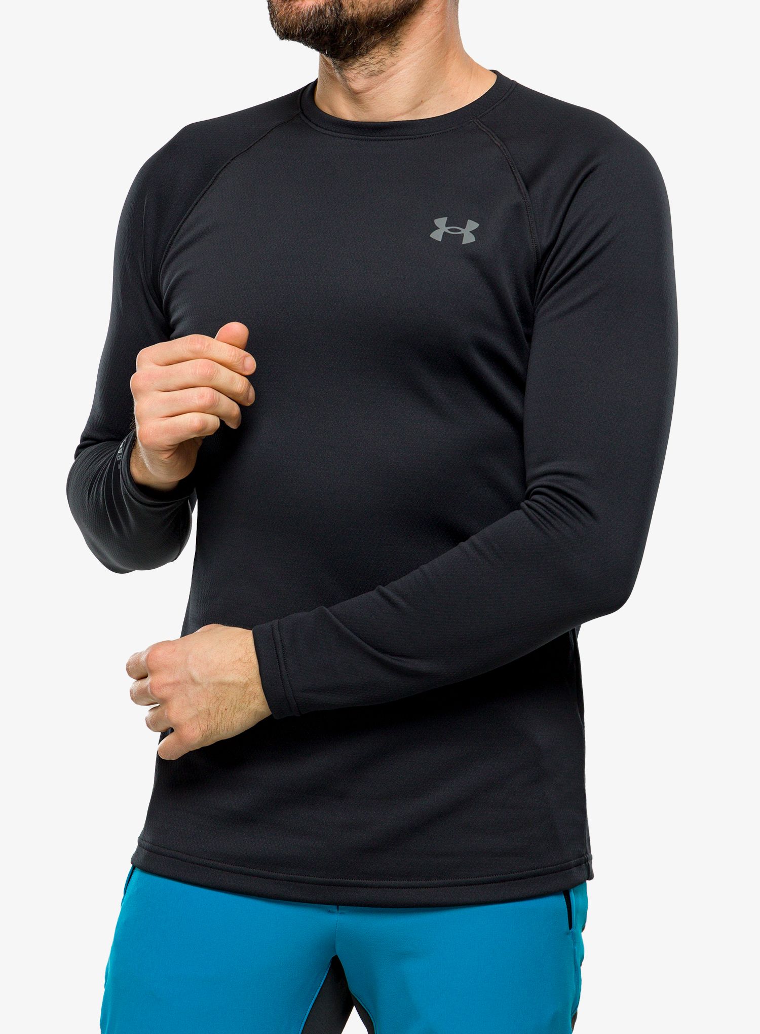 Termo flis jopa Under Armour Packaged Base 3.0 Crew - black/pitch gray