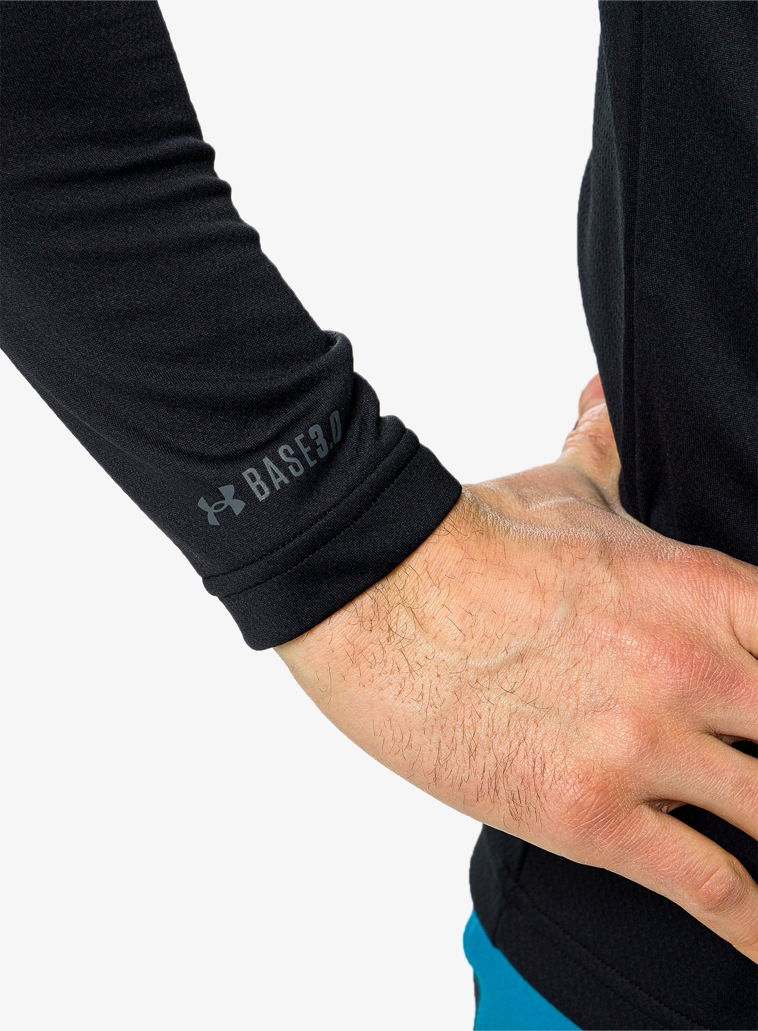 Termo flis jopa Under Armour Packaged Base 3.0 Crew - black/pitch gray