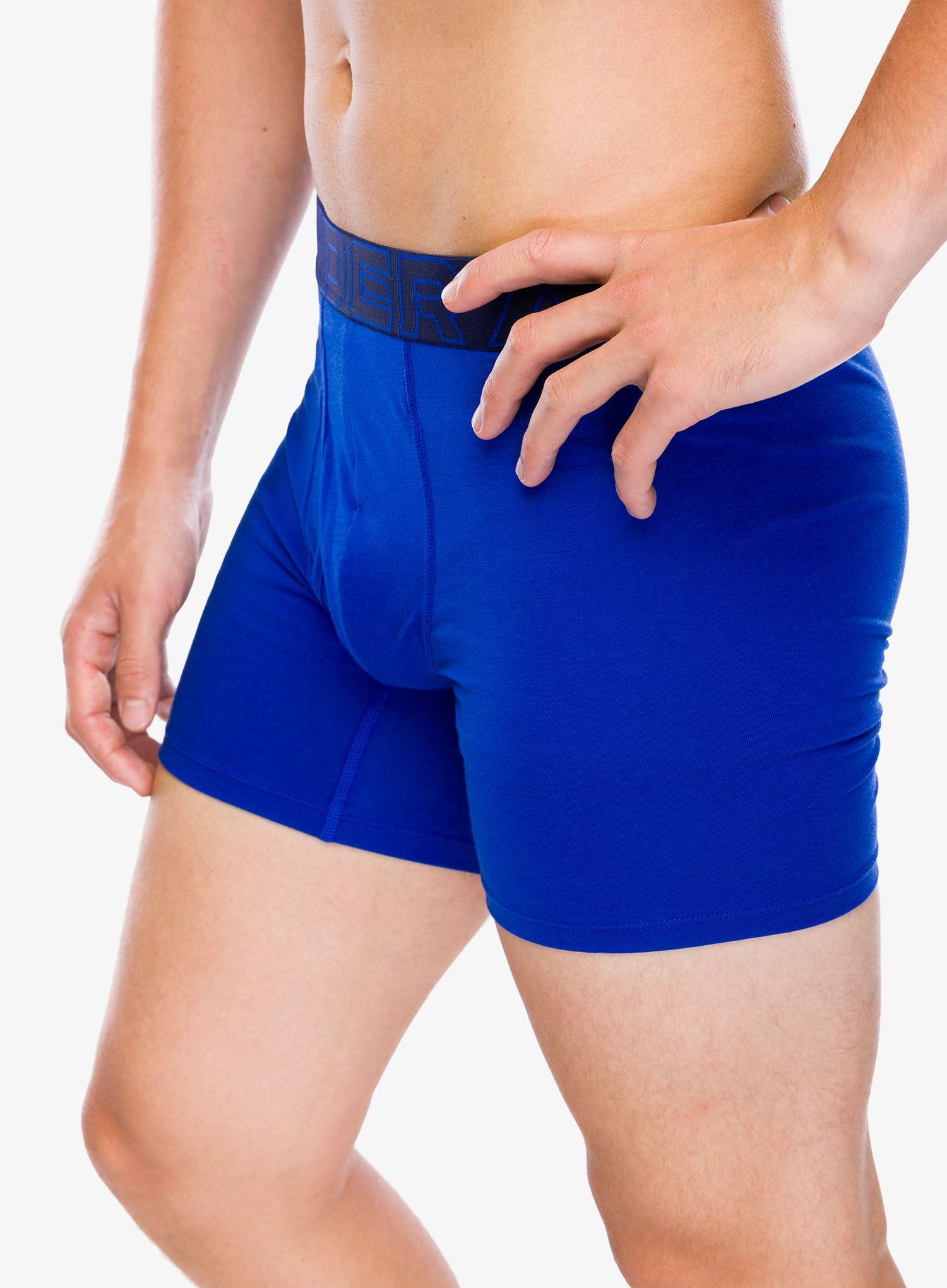 Boksarice Under Armour Performance Cotton 6 in 3-Pack Boxerjock - midnight navy/steel/castlerock
