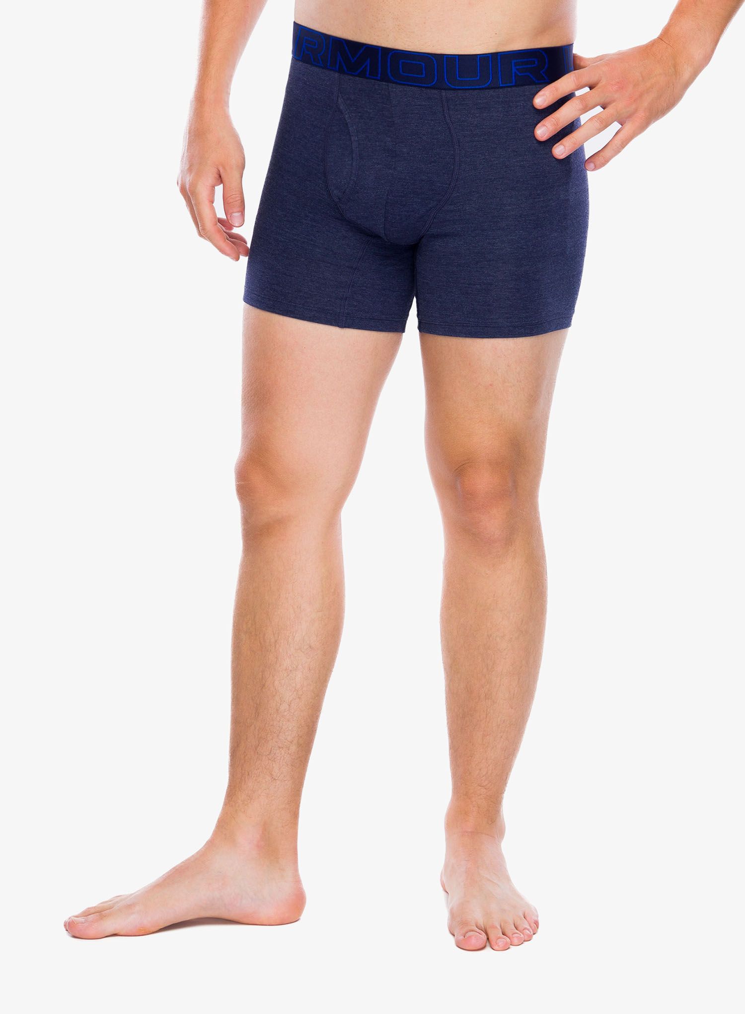 Boksarice Under Armour Performance Cotton 6 in 3-Pack Boxerjock - midnight navy/steel/castlerock
