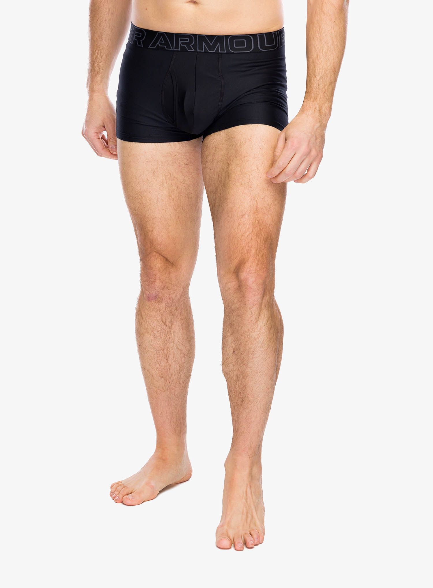 Boksarice Under Armour Performance Tech 3 in 3-Pack Boxerjock - black/black/castlerock