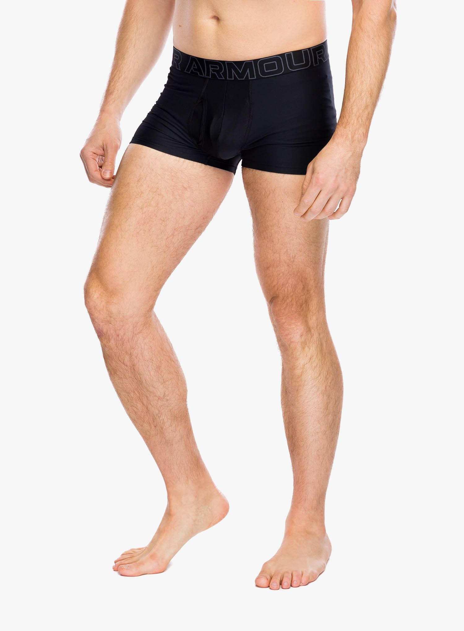Boksarice Under Armour Performance Tech 3 in 3-Pack Boxerjock - black/black/castlerock