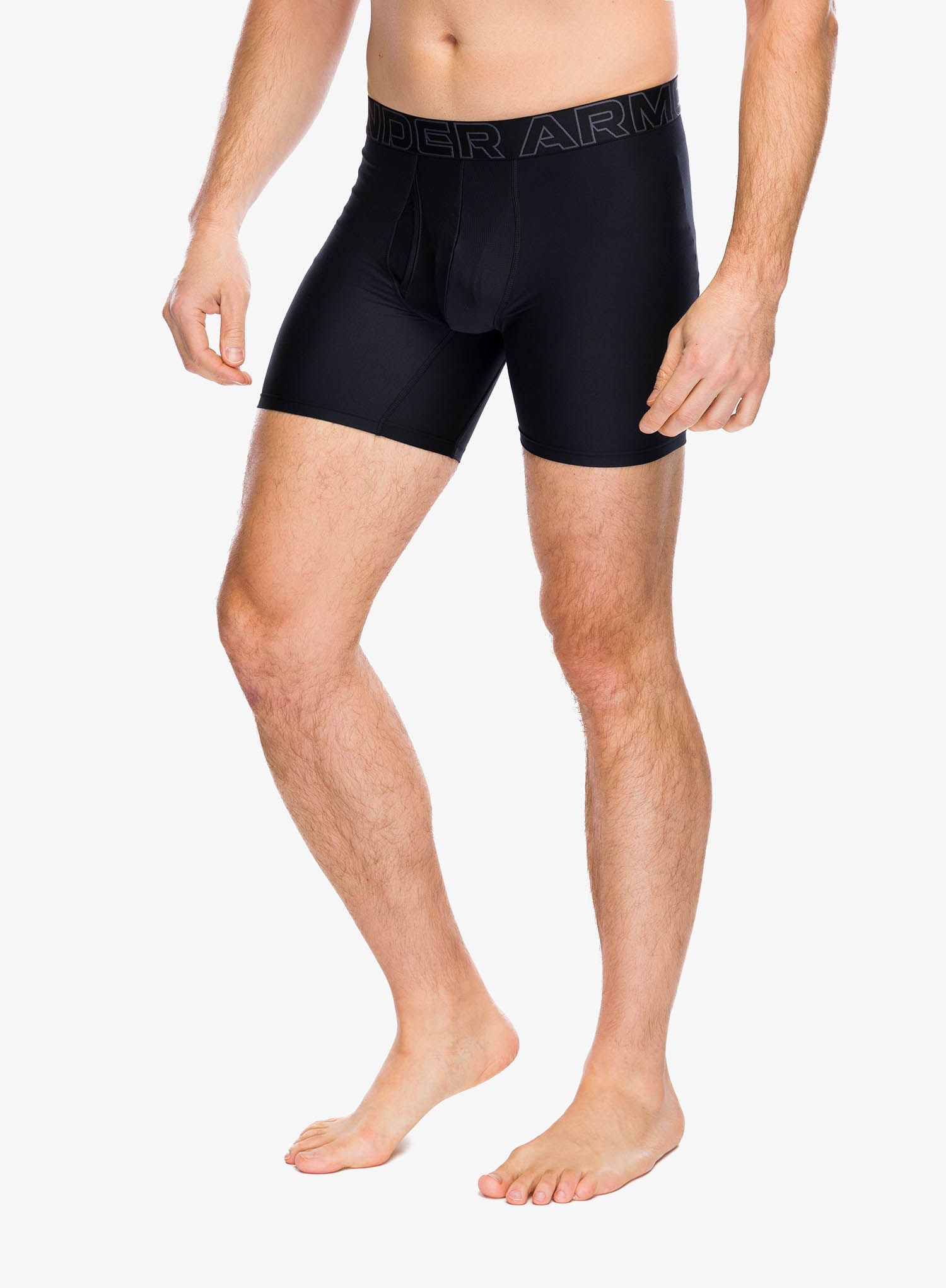 Boksarice Under Armour Performance Tech 6 in 3-Pack Boxerjock - black/black/castlerock