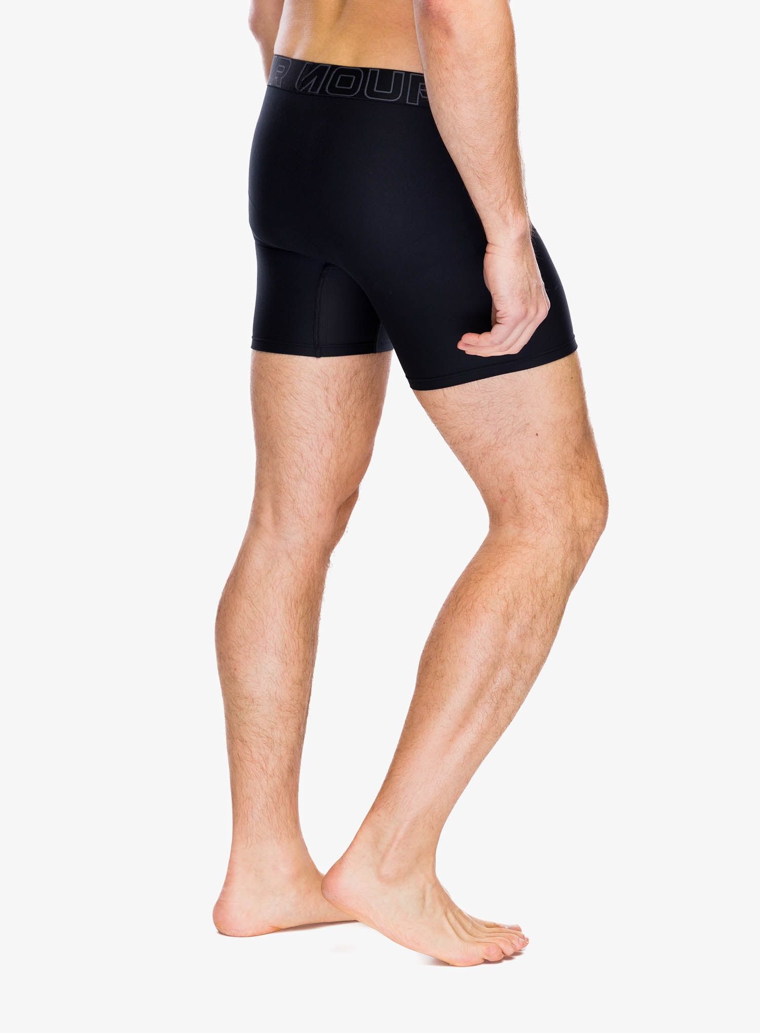 Boksarice Under Armour Performance Tech 6 in 3-Pack Boxerjock - black/black/castlerock