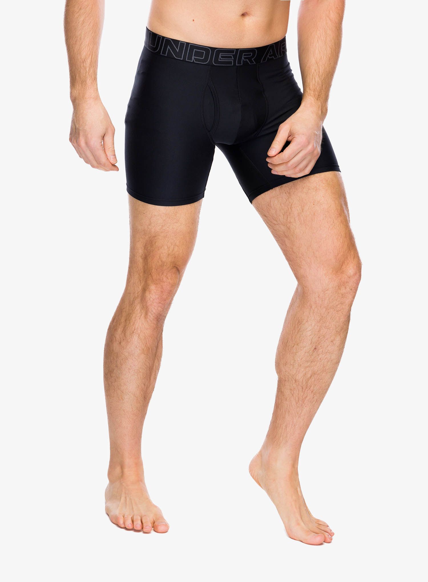 Boksarice Under Armour Performance Tech 6 in 3-Pack Boxerjock - black/black/castlerock