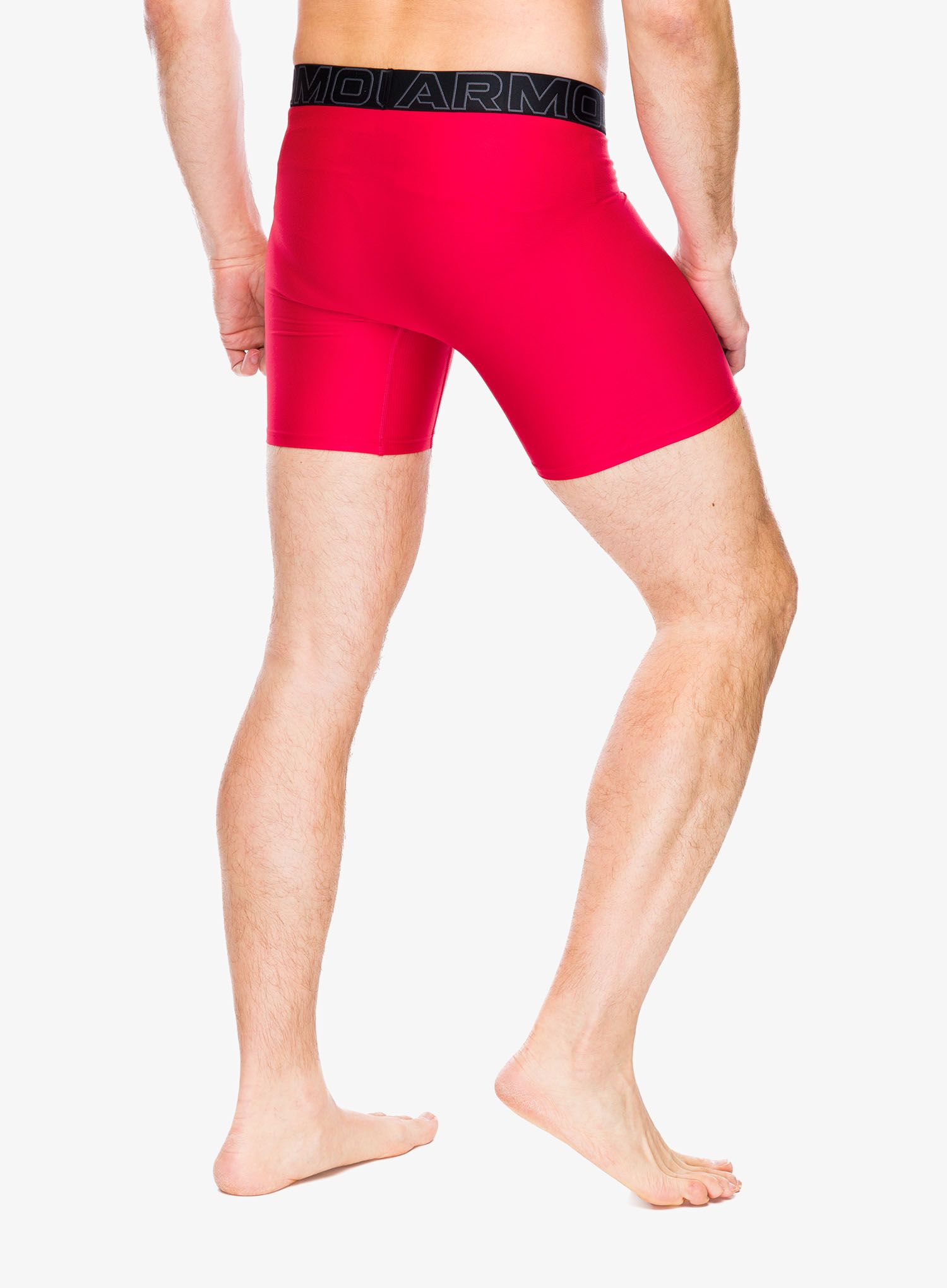 Boksarice Under Armour Performance Tech 6 in 3-Pack Boxerjock - red/castlerock full heather