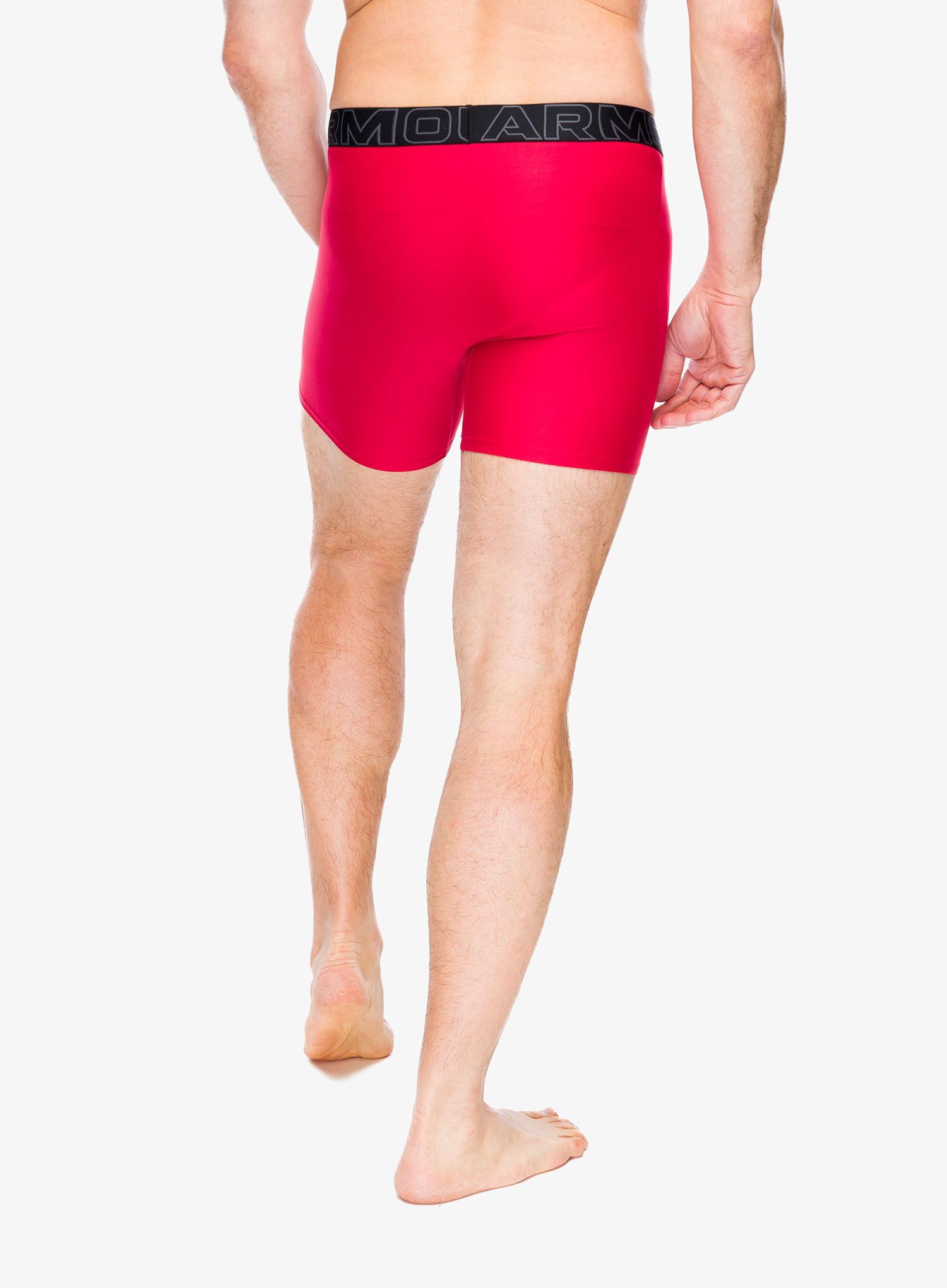 Boksarice Under Armour Performance Tech 6 in 3-Pack Boxerjock - red/castlerock full heather